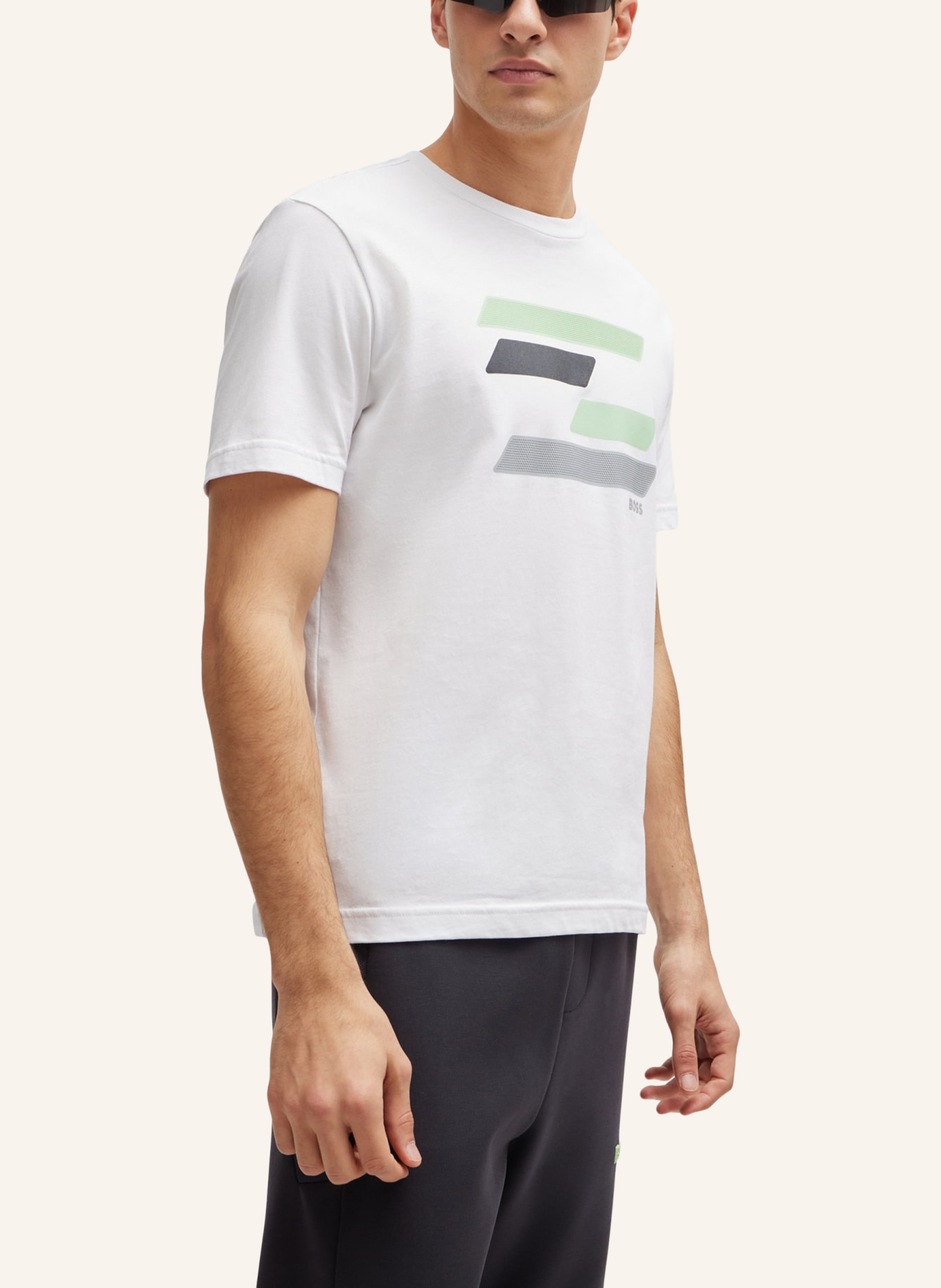 BOSS T-Shirt TEE 3 Regular Fit, Farbe: WEISS (Bild 4)