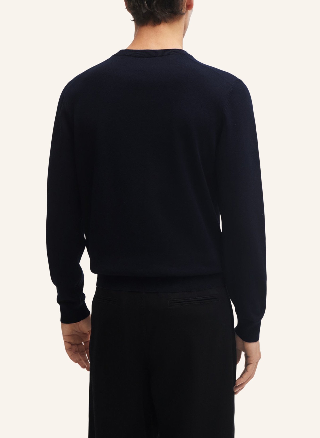 BOSS Pullover PACELLO-L Regular Fit, Farbe: DUNKELBLAU (Bild 2)