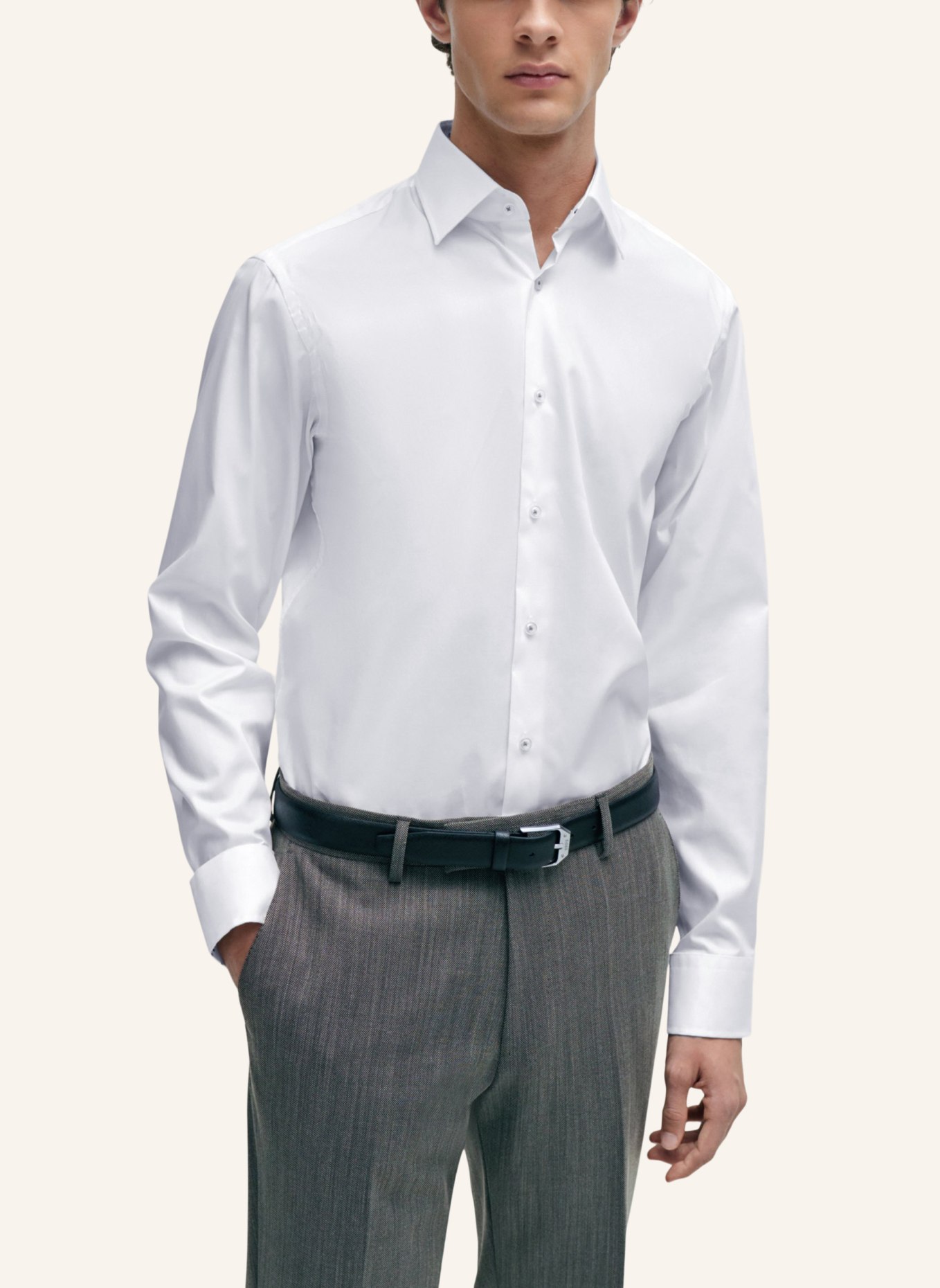BOSS Business Hemd H-JOE-KENT-C3-214 Regular Fit, Farbe: WEISS (Bild 5)
