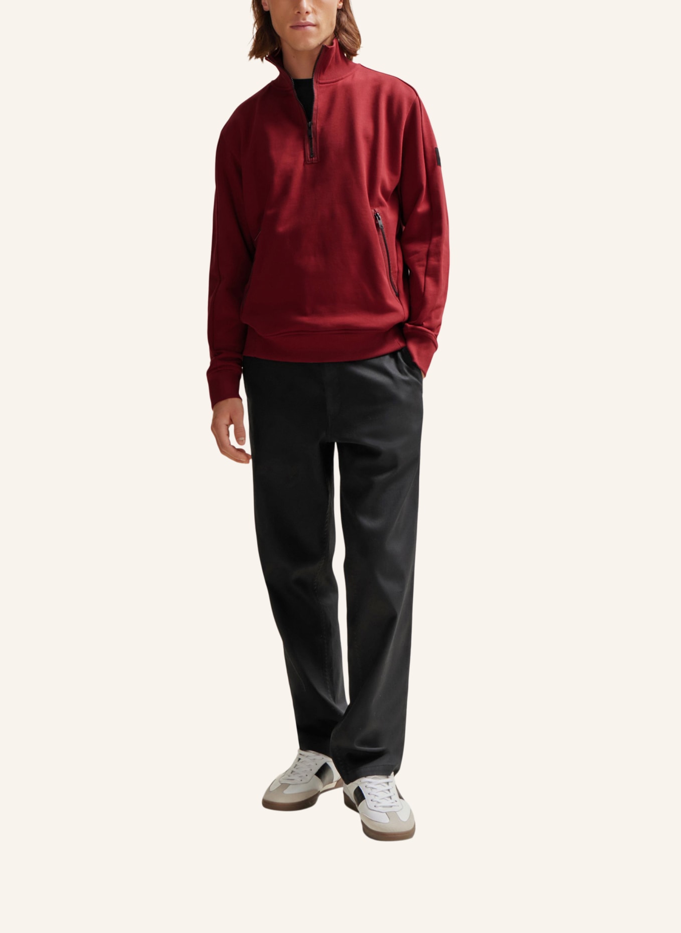 BOSS Sweatshirt ZECOMPANY Regular Fit, Farbe: ROT (Bild 5)