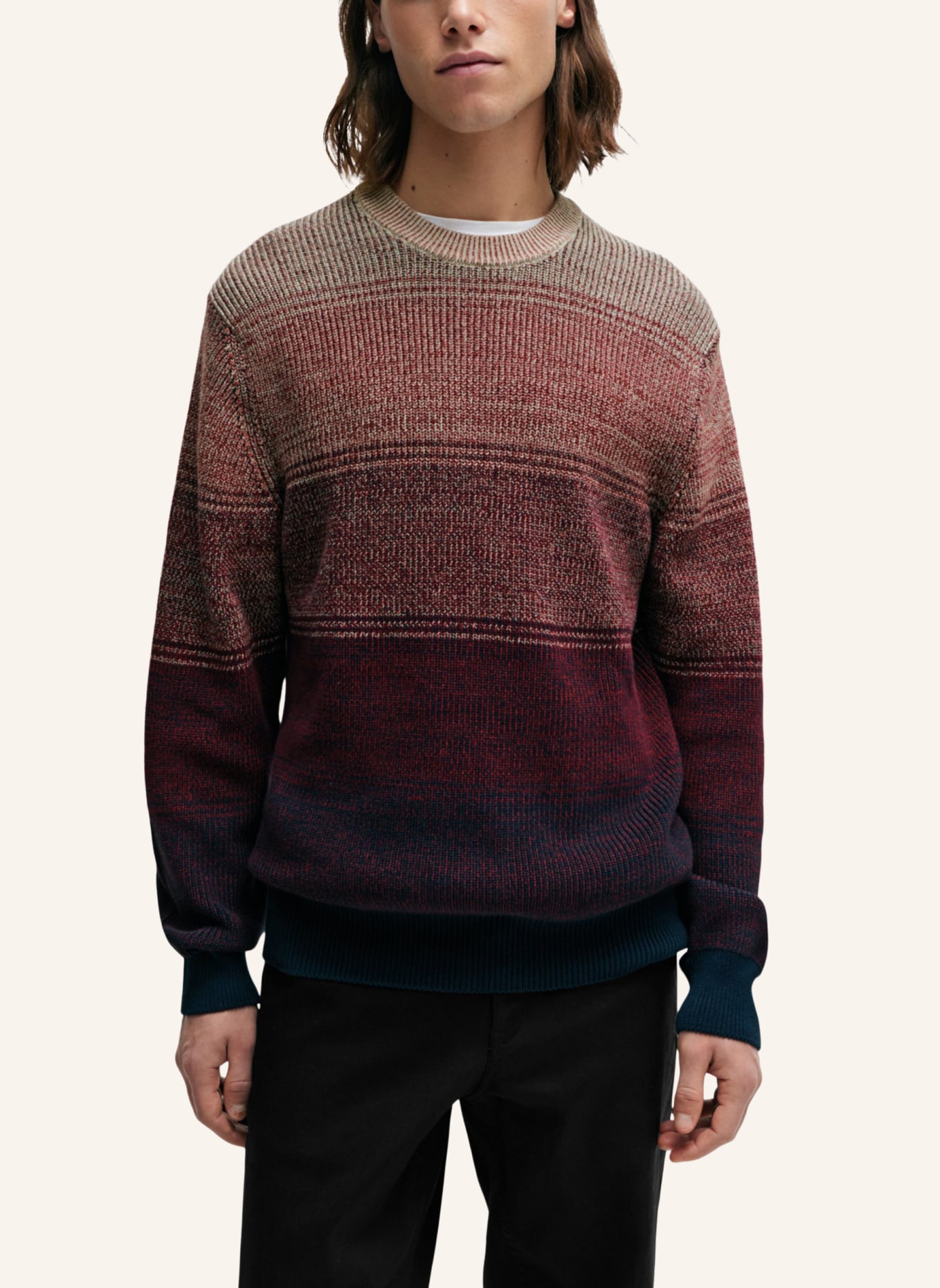 BOSS Pullover KALLER Regular Fit, Farbe: DUNKELBLAU (Bild 4)