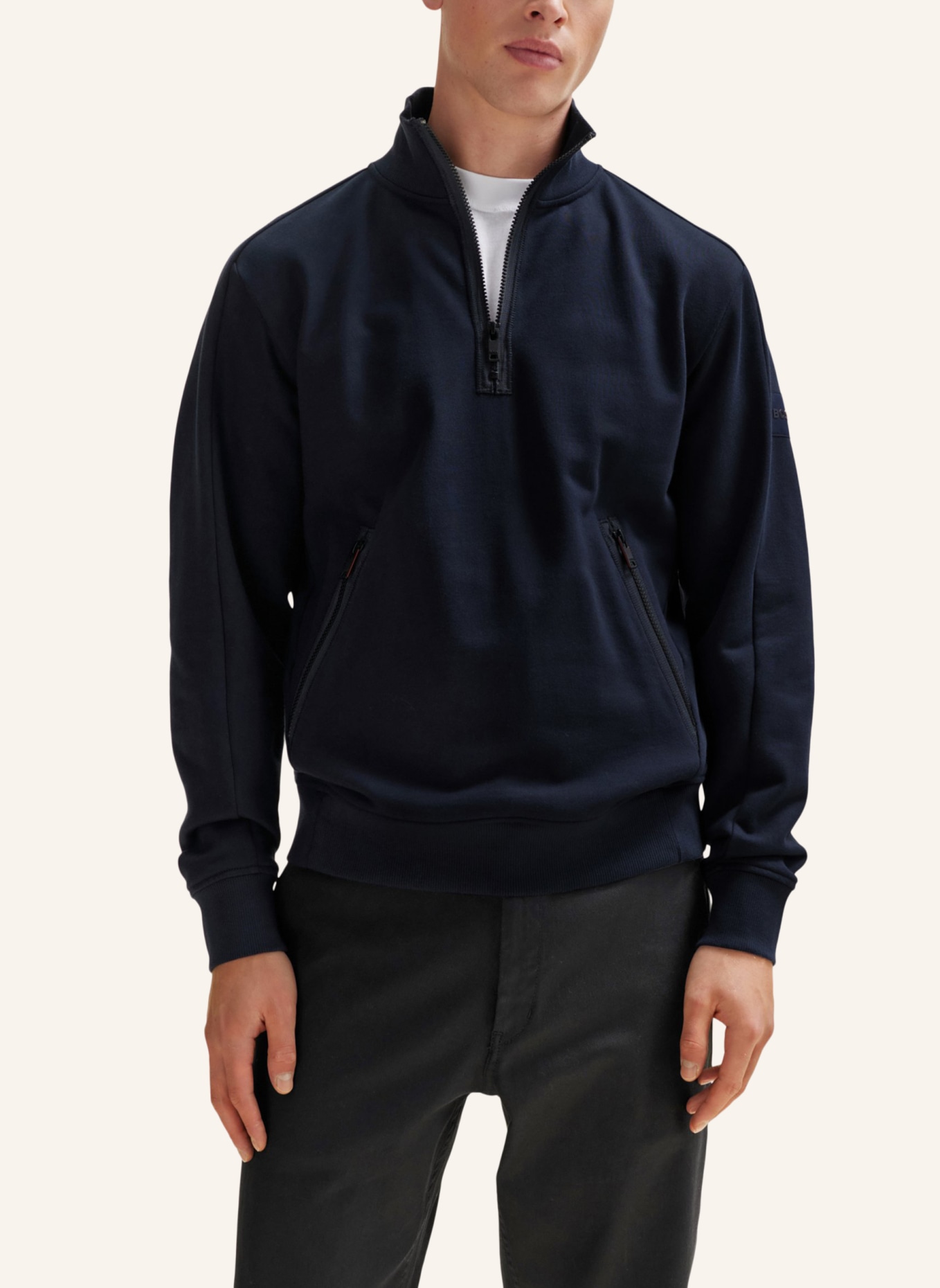 BOSS Sweatshirt ZECOMPANY Regular Fit, Farbe: DUNKELBLAU (Bild 4)