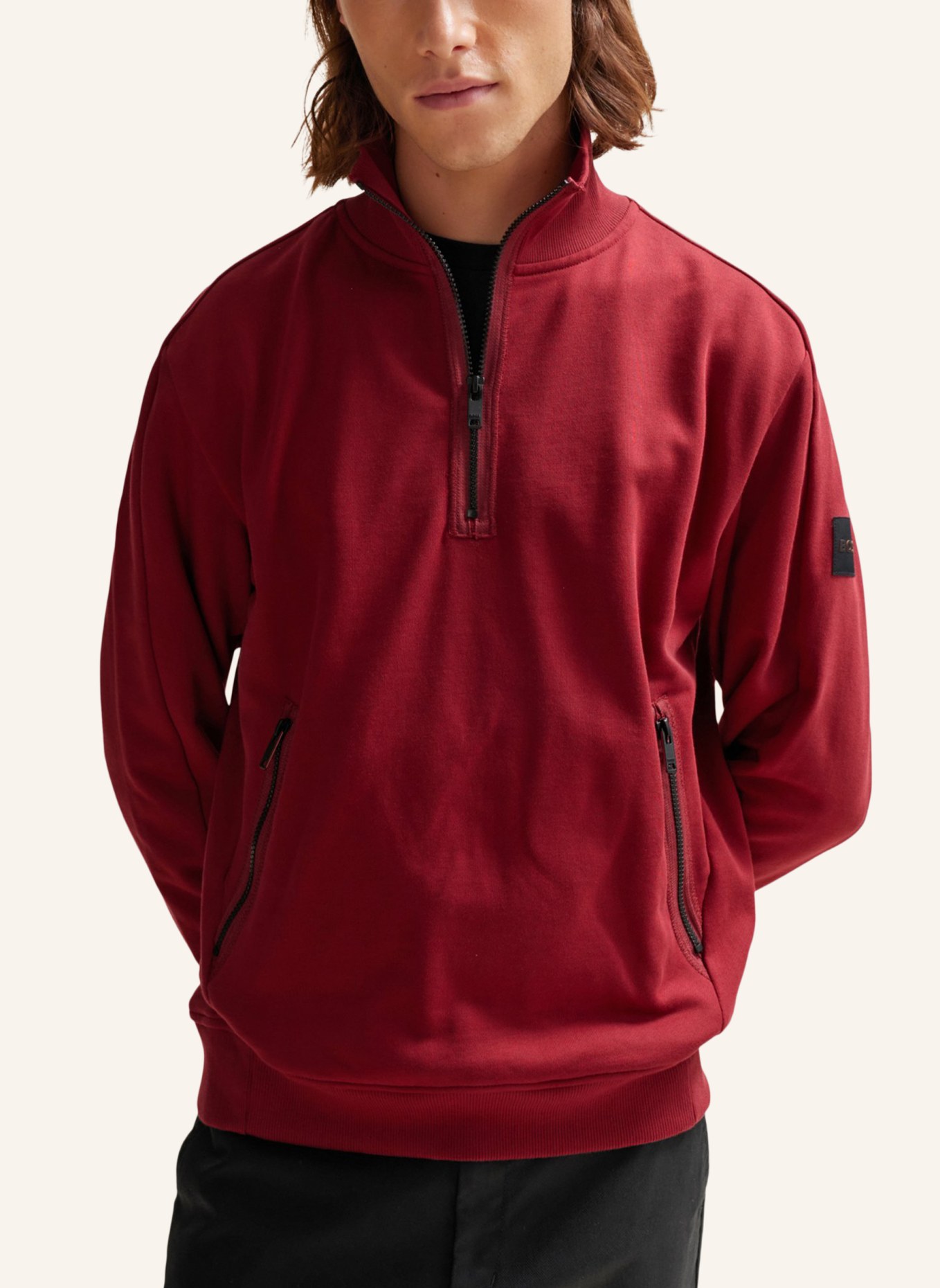 BOSS Sweatshirt ZECOMPANY Regular Fit, Farbe: ROT (Bild 4)