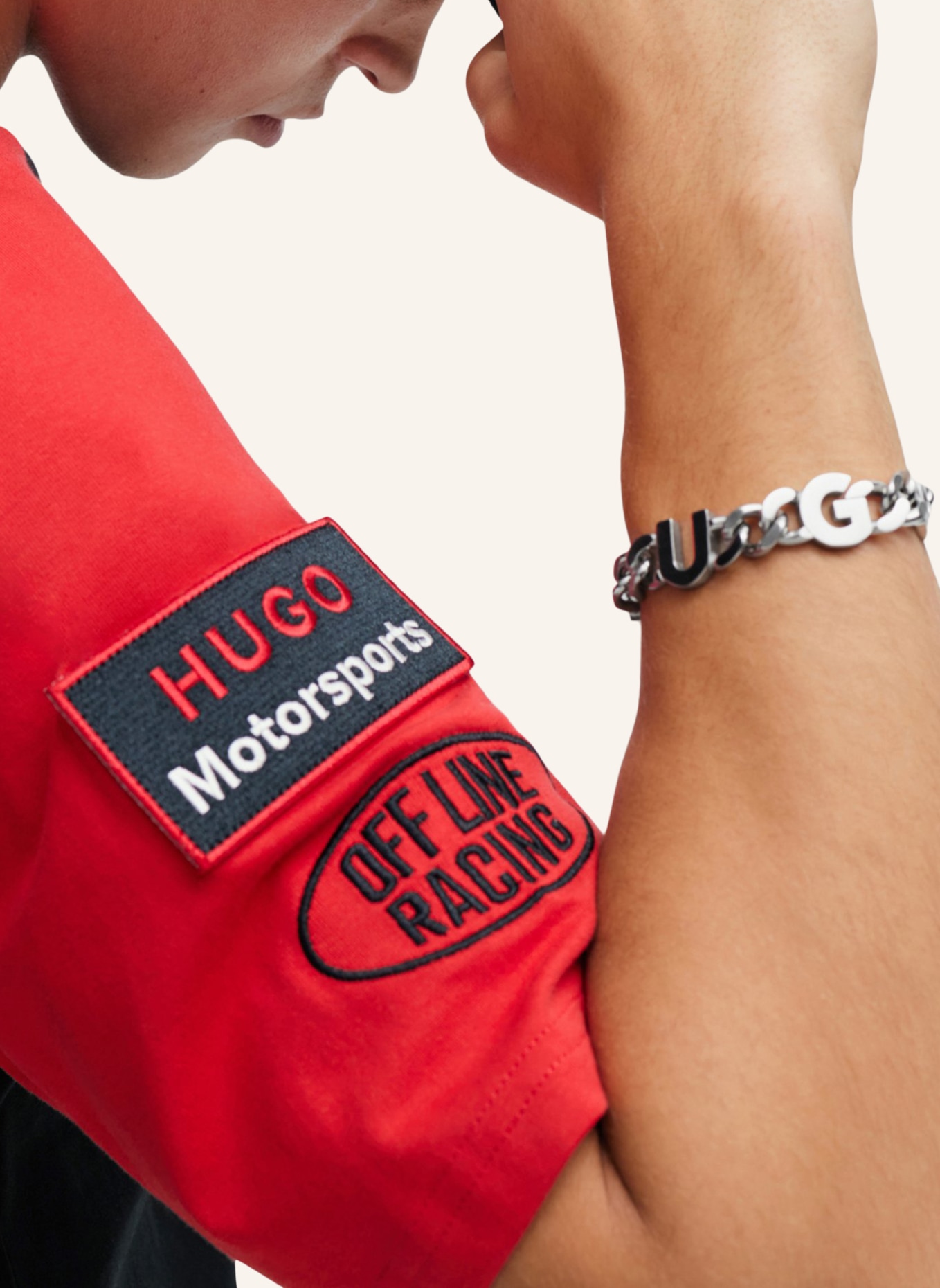 HUGO Armband E-HUGOCHAIN4-BRA, Farbe: SILBER (Bild 4)