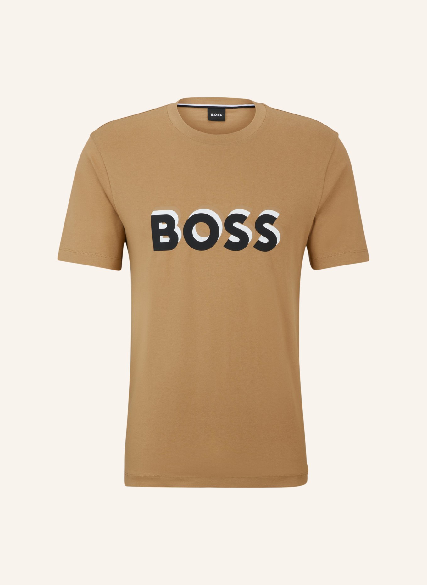 BOSS T-Shirt TIBURT 427 Regular Fit, Farbe: BEIGE (Bild 1)