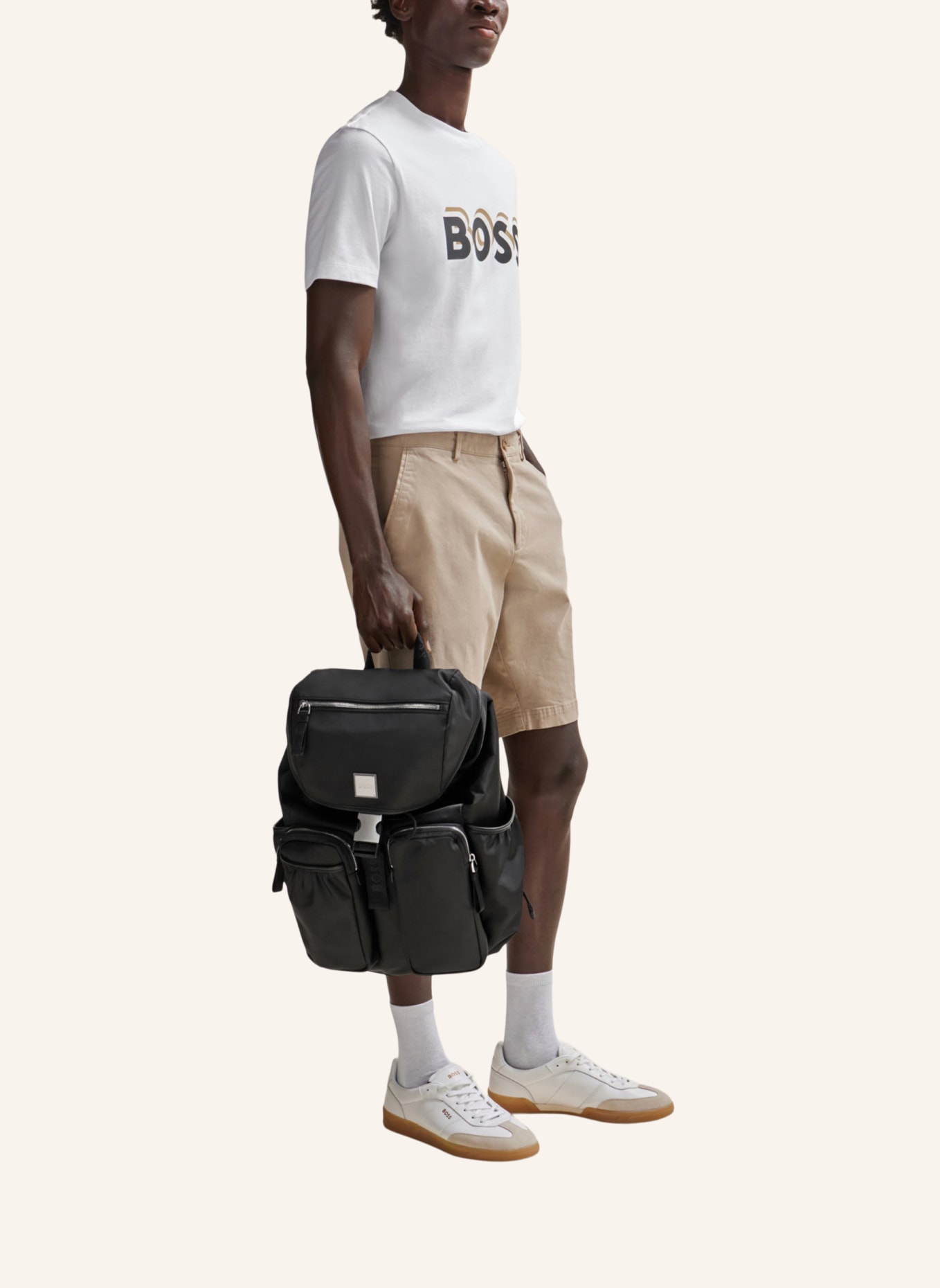 BOSS T-Shirt TIBURT 427 Regular Fit, Farbe: WEISS (Bild 5)