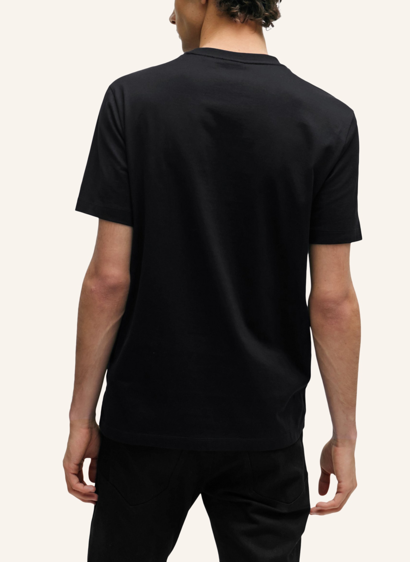 BOSS T-Shirt TIBURT 427 Regular Fit, Farbe: SCHWARZ (Bild 2)