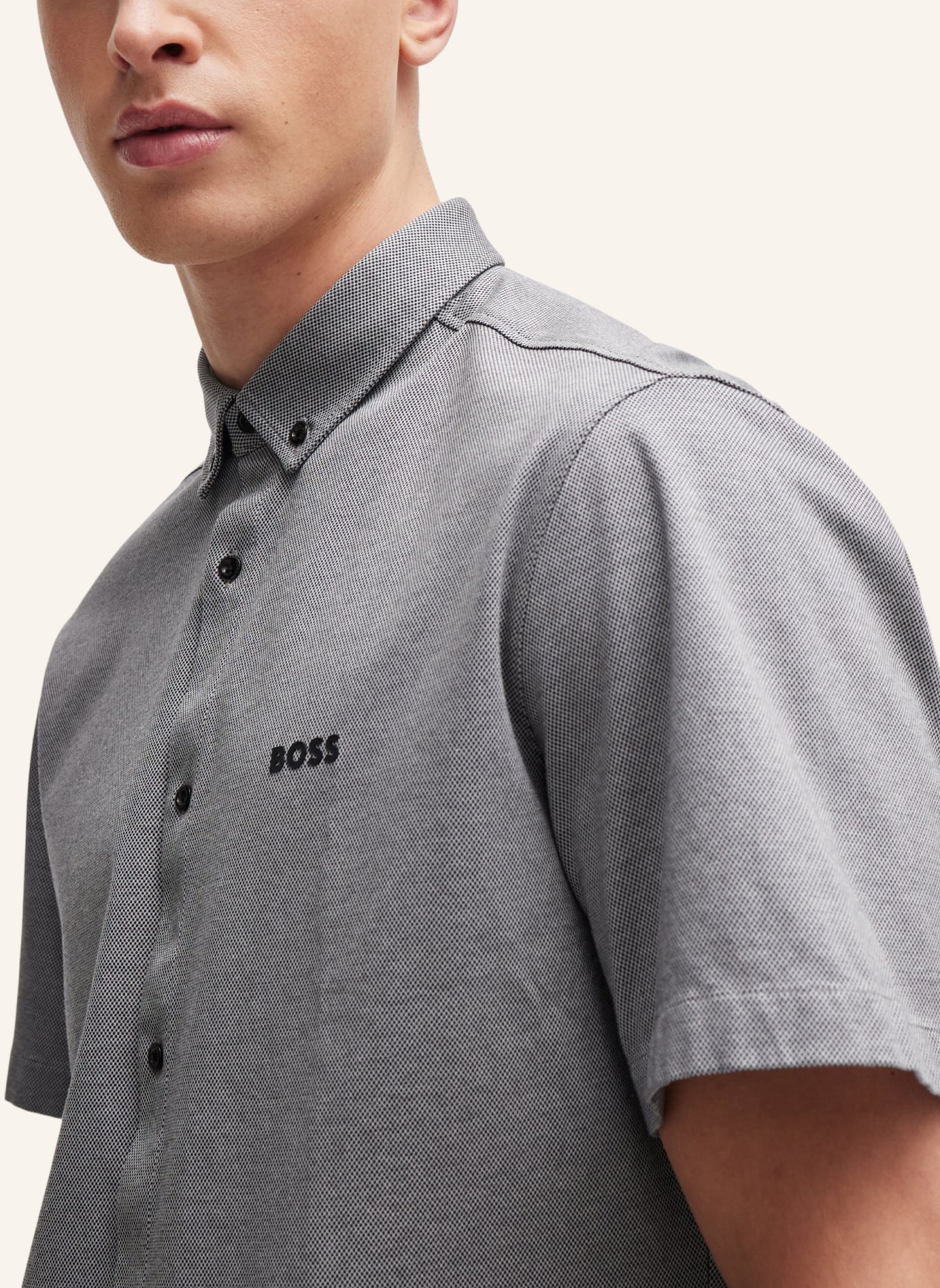 BOSS Casual Hemd B_MOTION_S Regular Fit, Farbe: HELLGRAU (Bild 3)