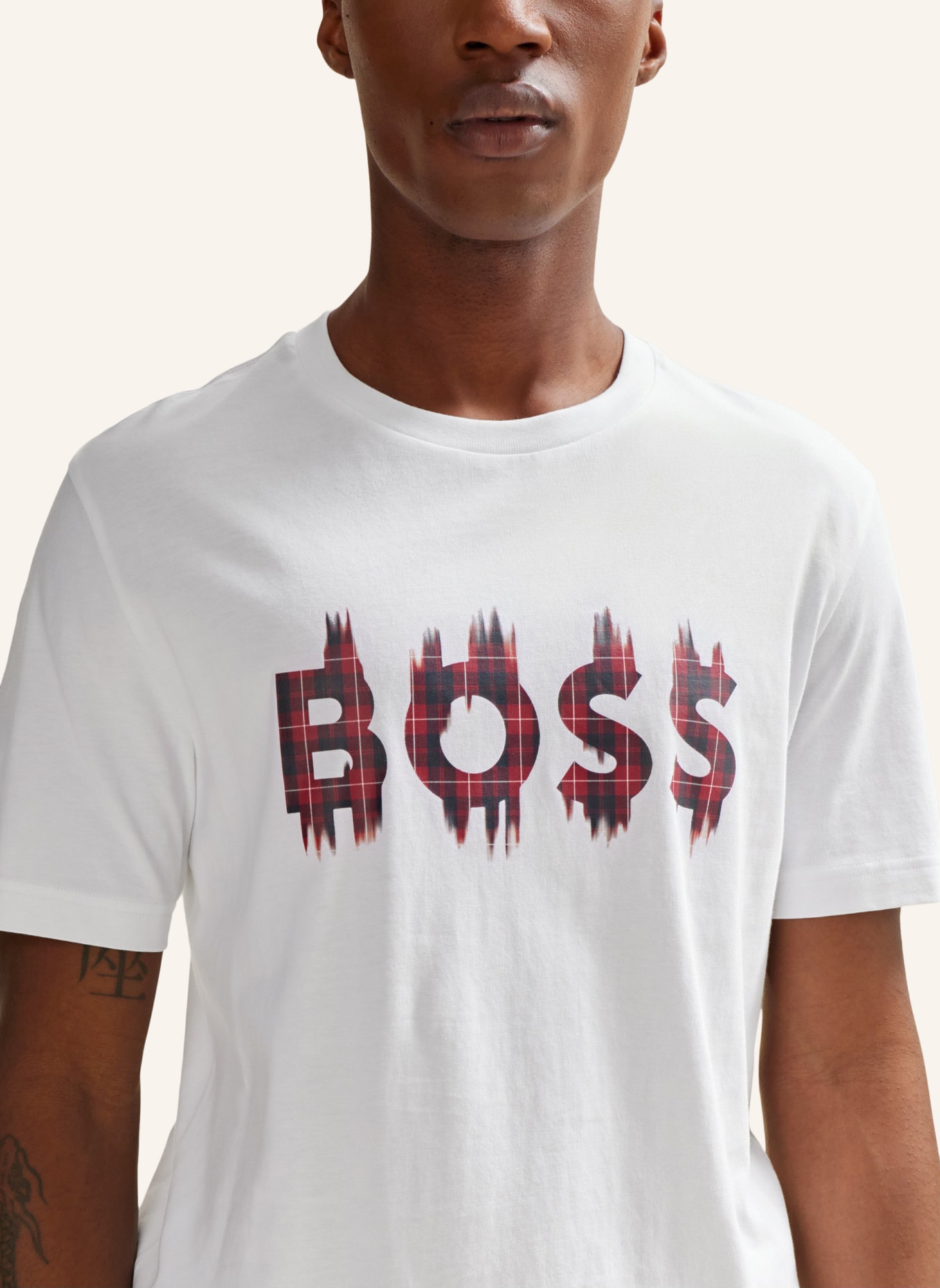 BOSS T-Shirt TEEHEAVYBOSS Regular Fit, Farbe: WEISS (Bild 3)