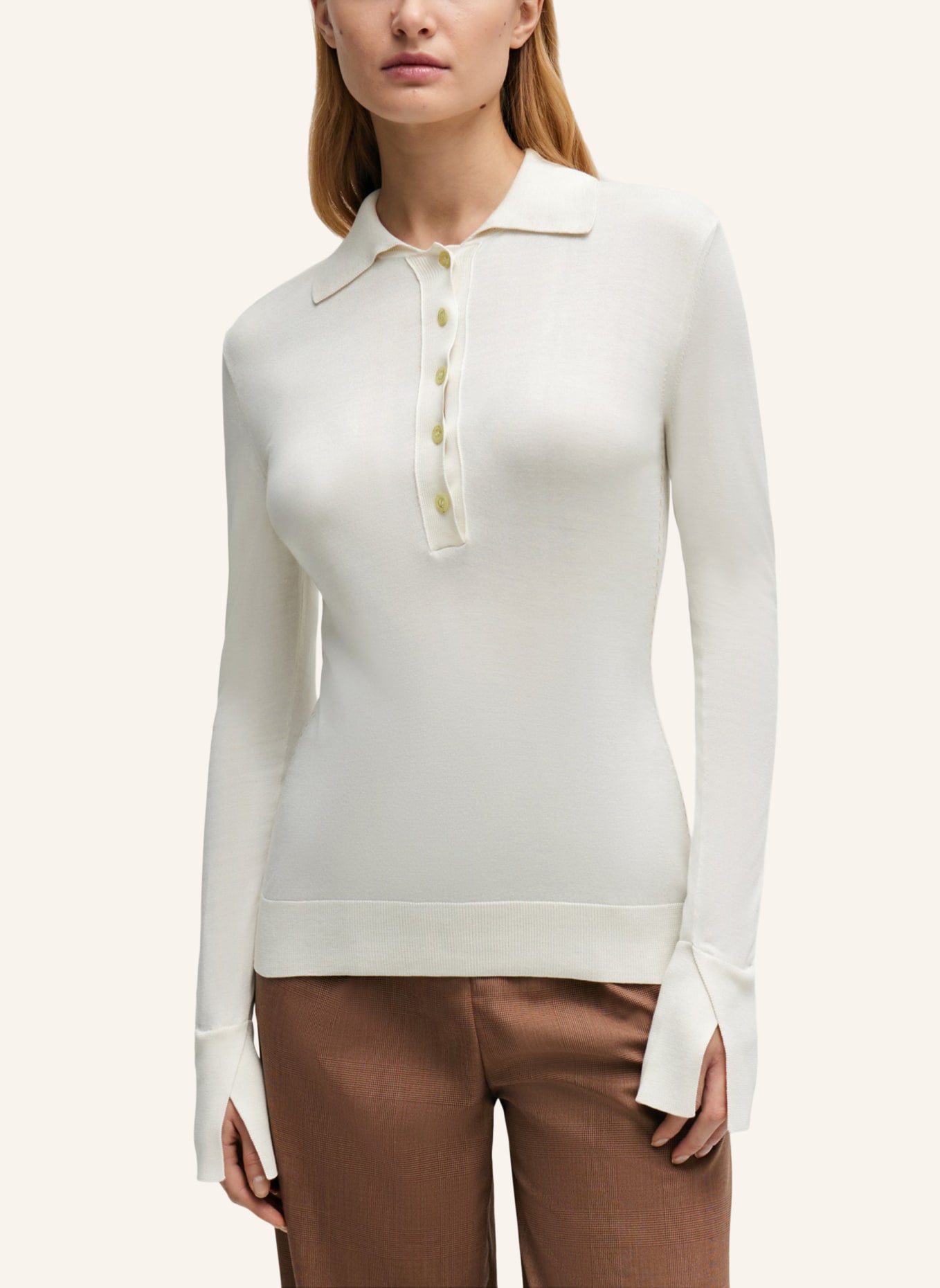 BOSS Pullover FARODI Slim Fit, Farbe: WEISS (Bild 4)