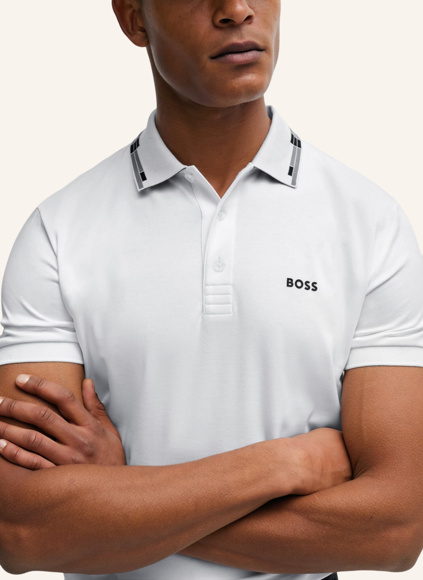 BOSS Poloshirt PAULE Slim Fit, Farbe: WEISS (Bild 3)