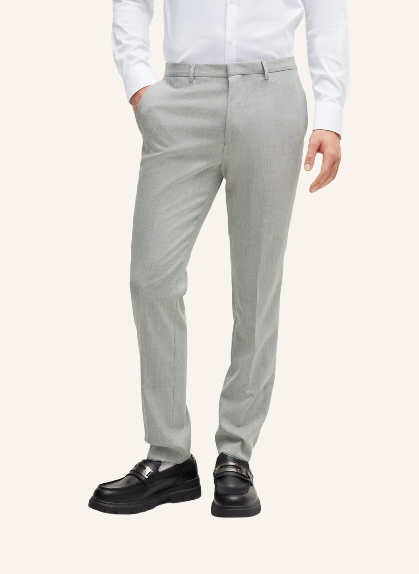 HUGO Business Anzug ARTI/HESTEN242V1X Extra-Slim Fit, Farbe: GRAU (Bild 6)