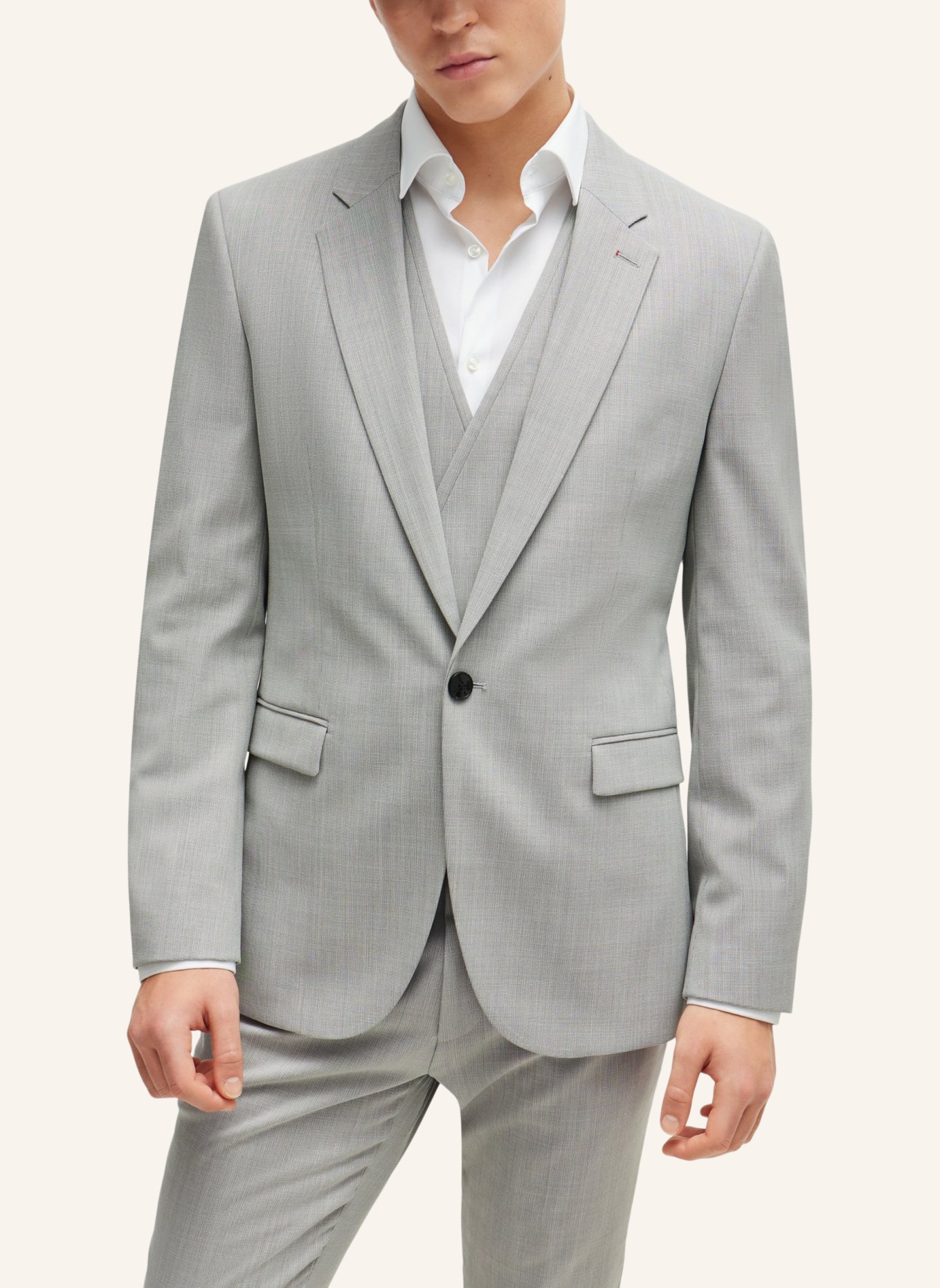 HUGO Business Anzug ARTI/HESTEN242V1X Extra-Slim Fit, Farbe: GRAU (Bild 8)