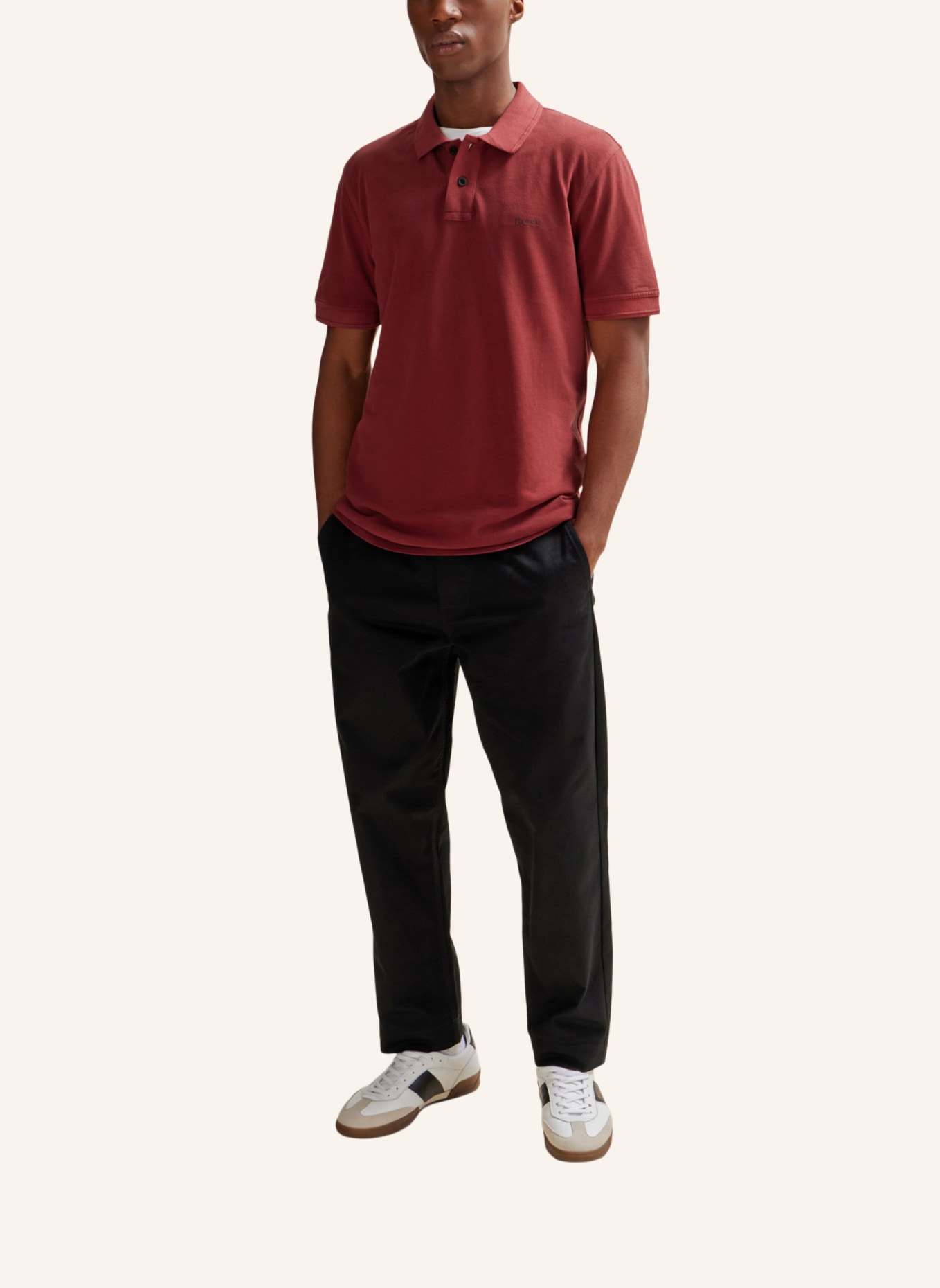 BOSS Poloshirt PRIME Regular Fit, Farbe: ROT (Bild 5)