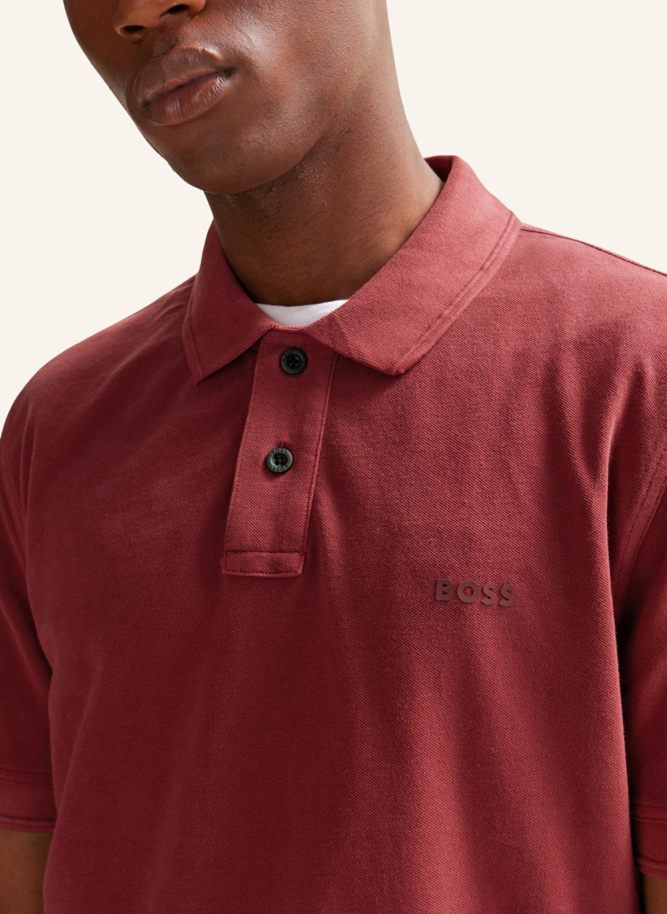 BOSS Poloshirt PRIME Regular Fit, Farbe: ROT (Bild 3)