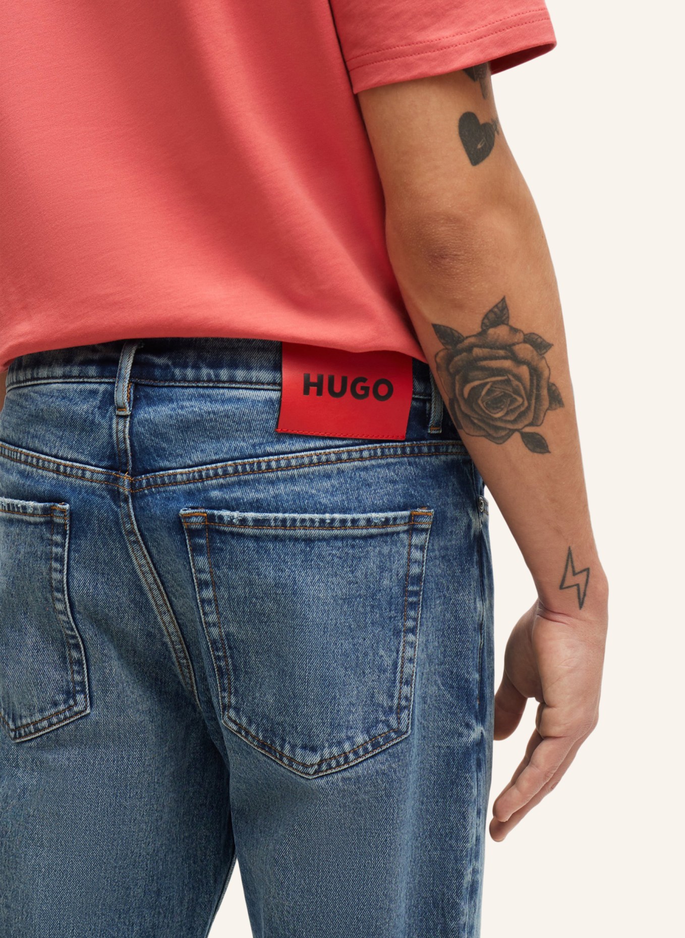 HUGO Jeans HUGO 634 Tapered Fit, Farbe: BLAU (Bild 4)