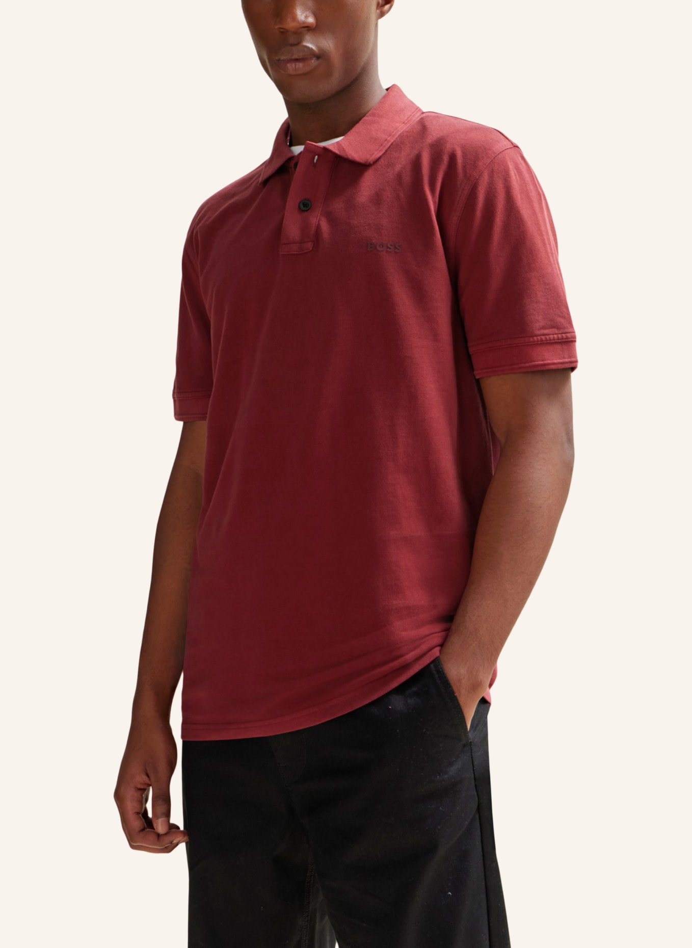BOSS Poloshirt PRIME Regular Fit, Farbe: ROT (Bild 4)