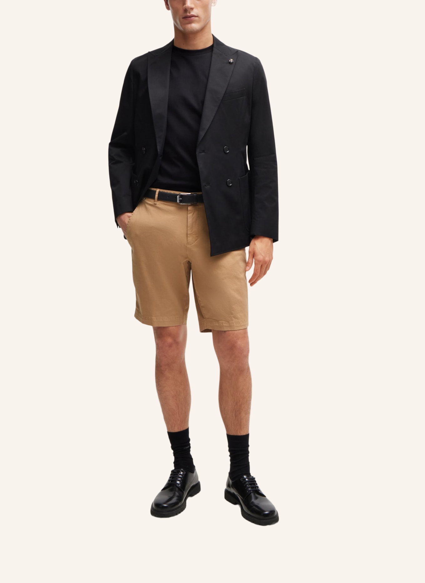 BOSS Short SLICE-SHORT Slim Fit, Farbe: BEIGE (Bild 6)