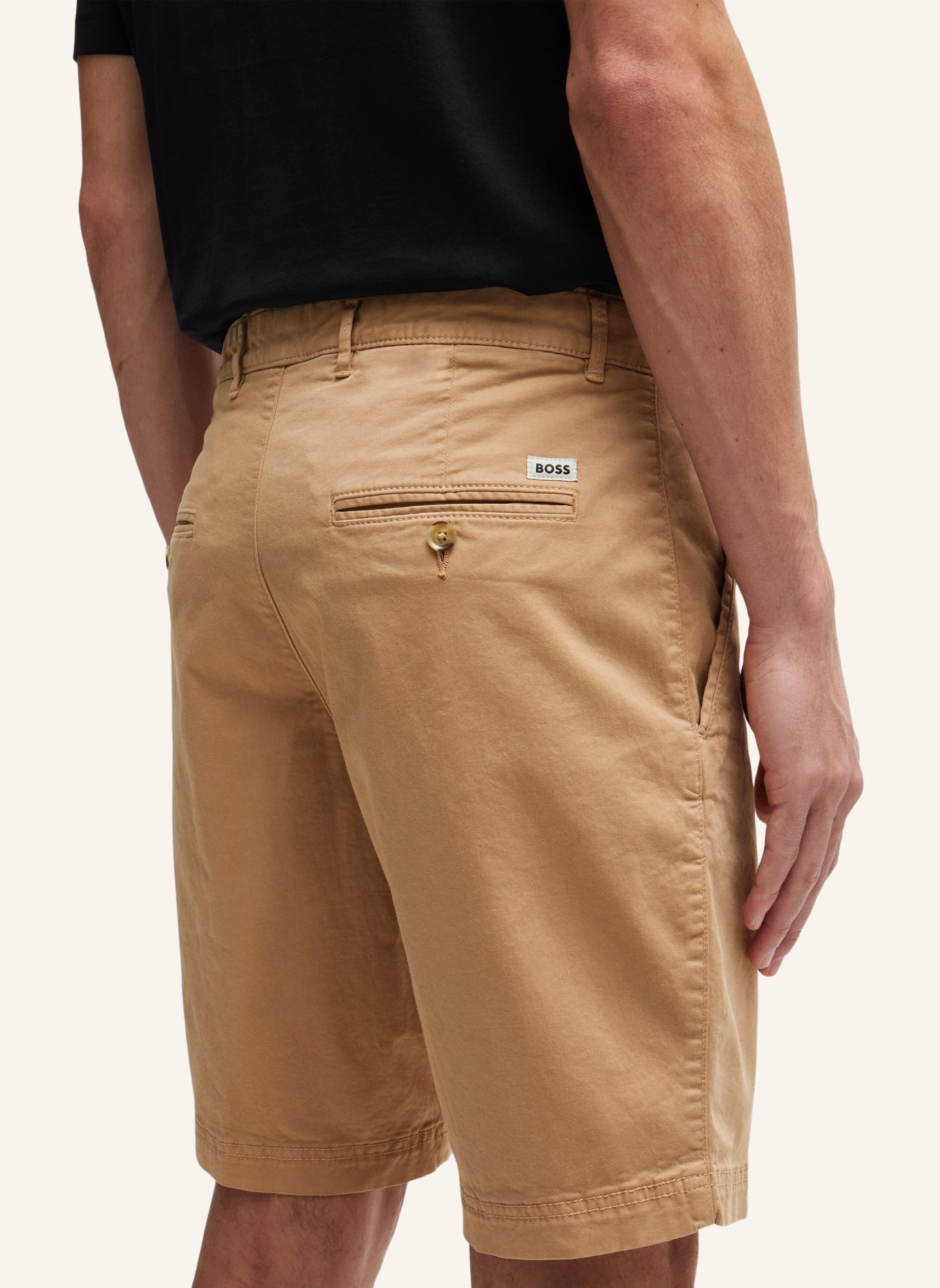 BOSS Short SLICE-SHORT Slim Fit, Farbe: BEIGE (Bild 4)