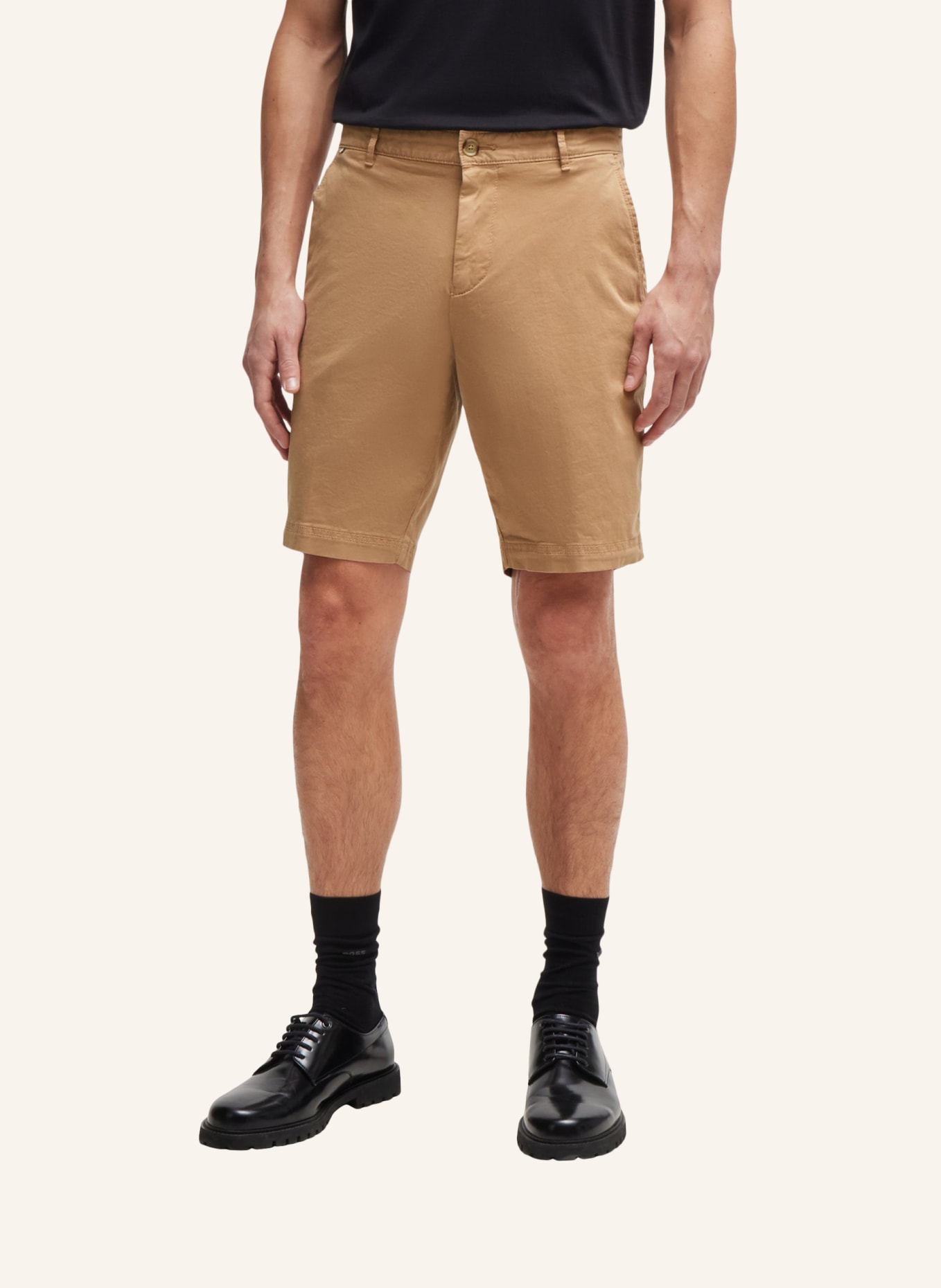 BOSS Short SLICE-SHORT Slim Fit, Farbe: BEIGE (Bild 5)