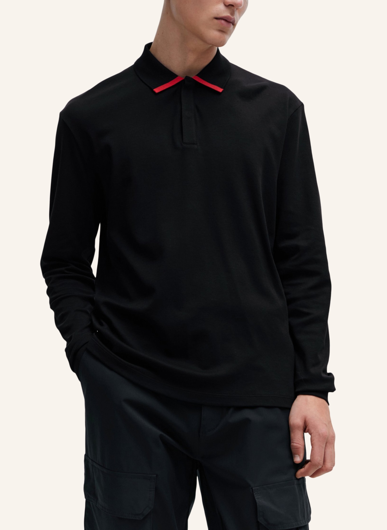 HUGO Poloshirt DALOMO Regular Fit, Farbe: SCHWARZ (Bild 4)