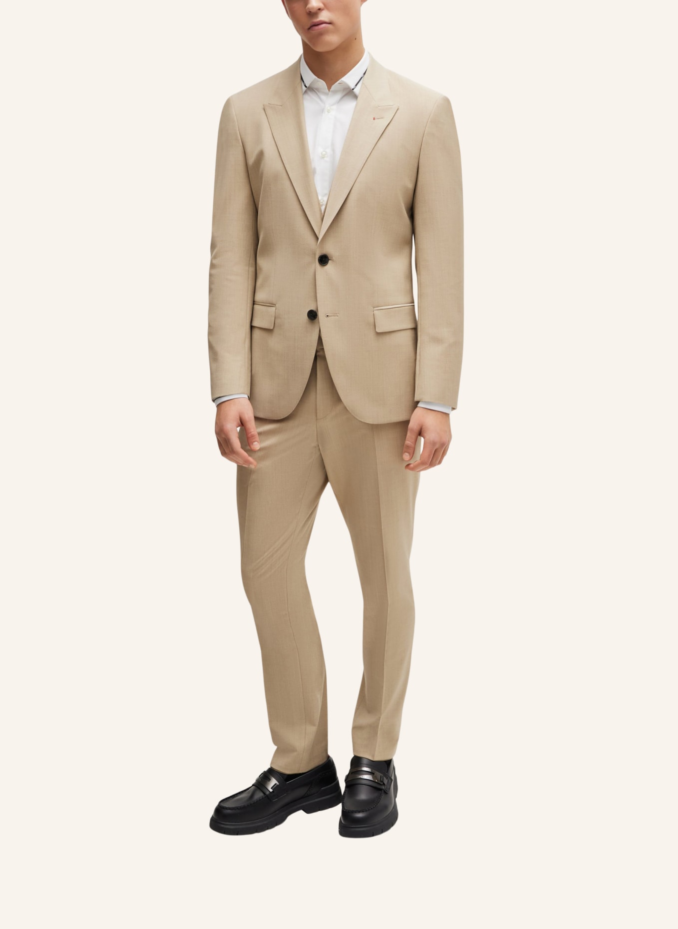 HUGO Business Anzug HENRY/GETLIN242V2X Slim Fit, Farbe: BEIGE (Bild 9)