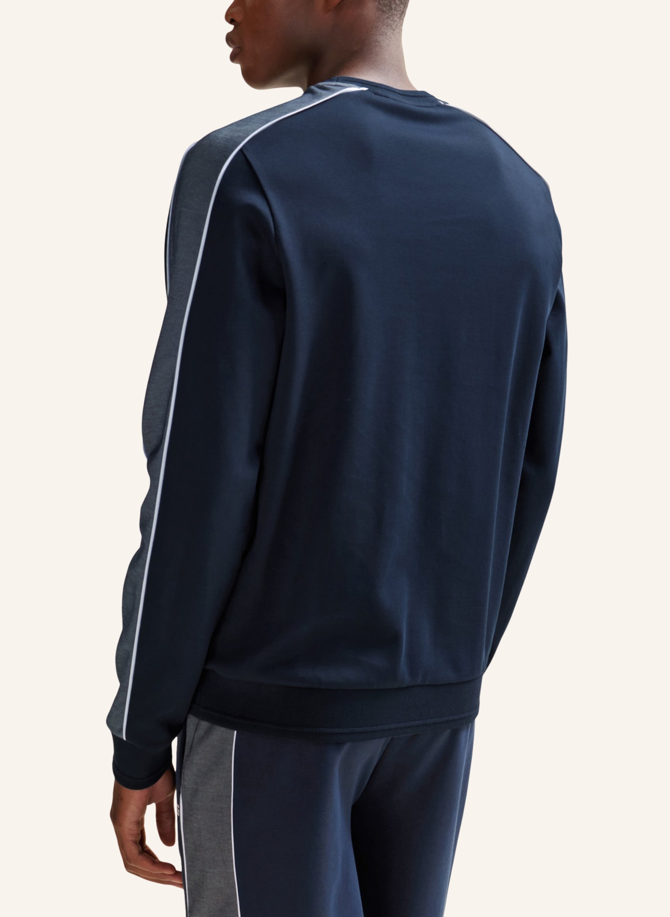 BOSS Loungewear Oberteil TRACKSUIT SWEATSHIRT Regular Fit, Farbe: DUNKELBLAU (Bild 2)