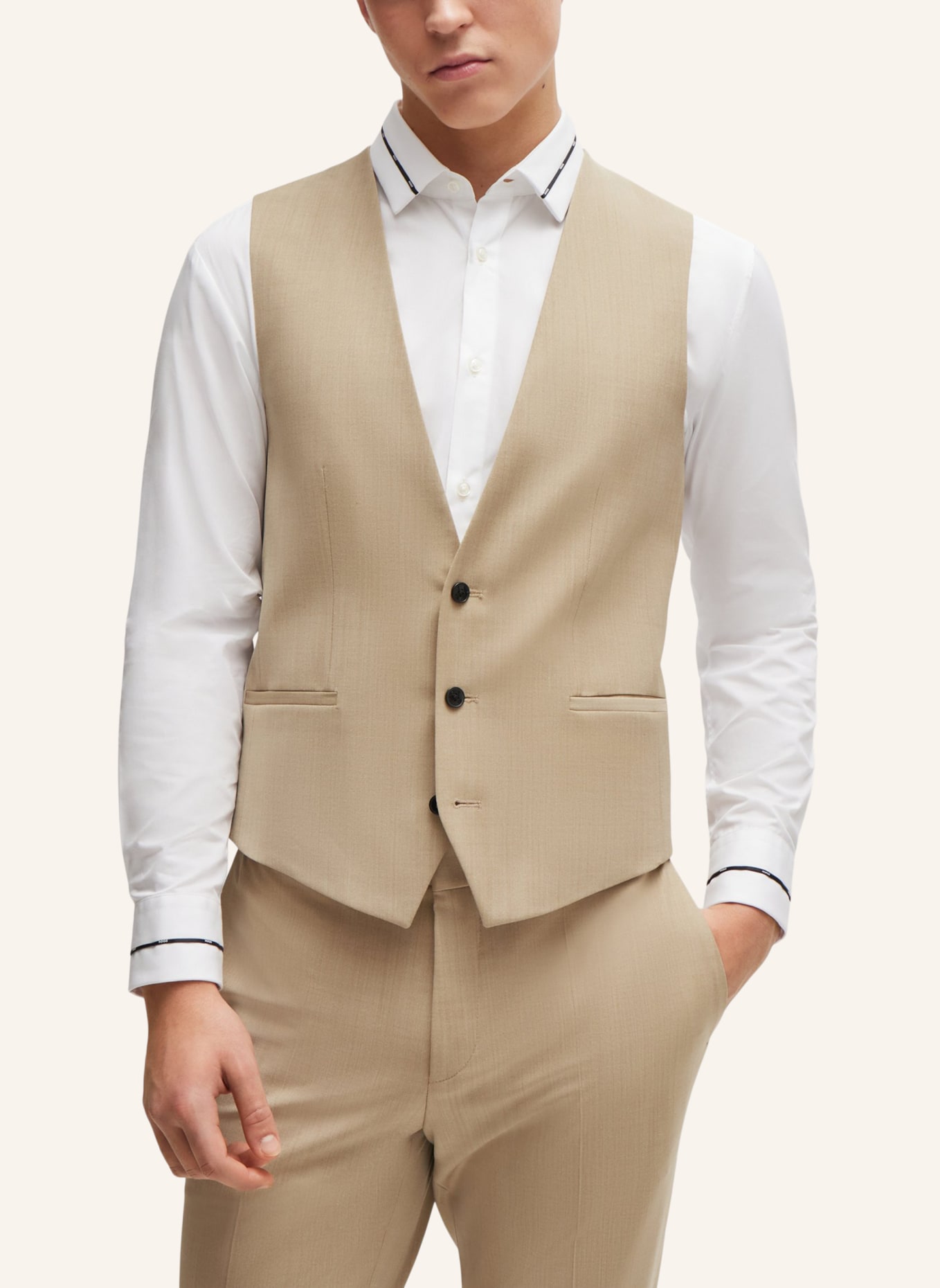 HUGO Business Anzug HENRY/GETLIN242V2X Slim Fit, Farbe: BEIGE (Bild 5)