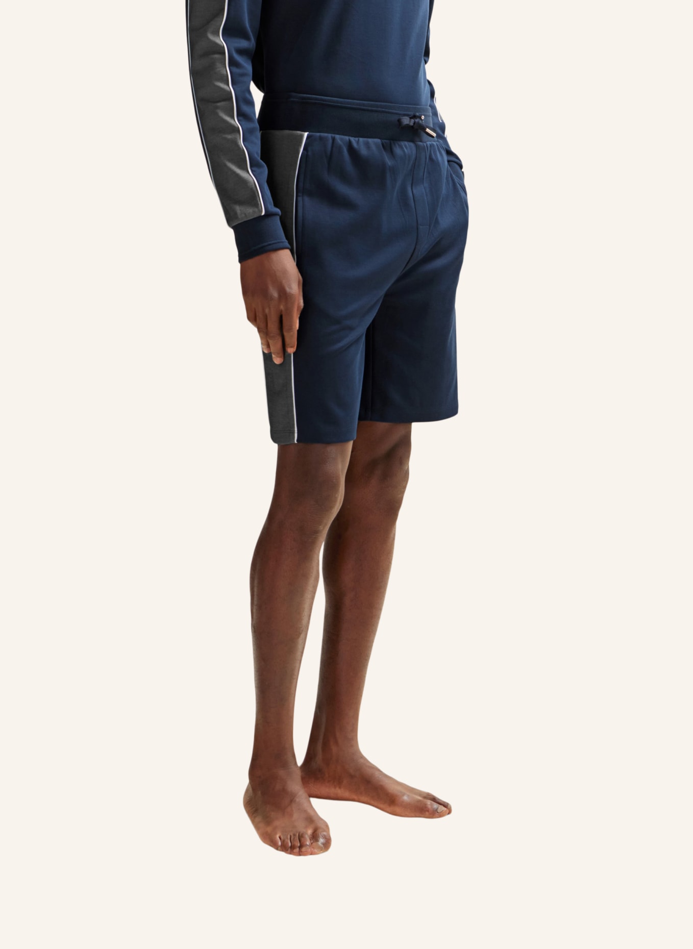 BOSS Loungewear Unterteil TRACKSUIT SHORT, Farbe: DUNKELBLAU (Bild 4)