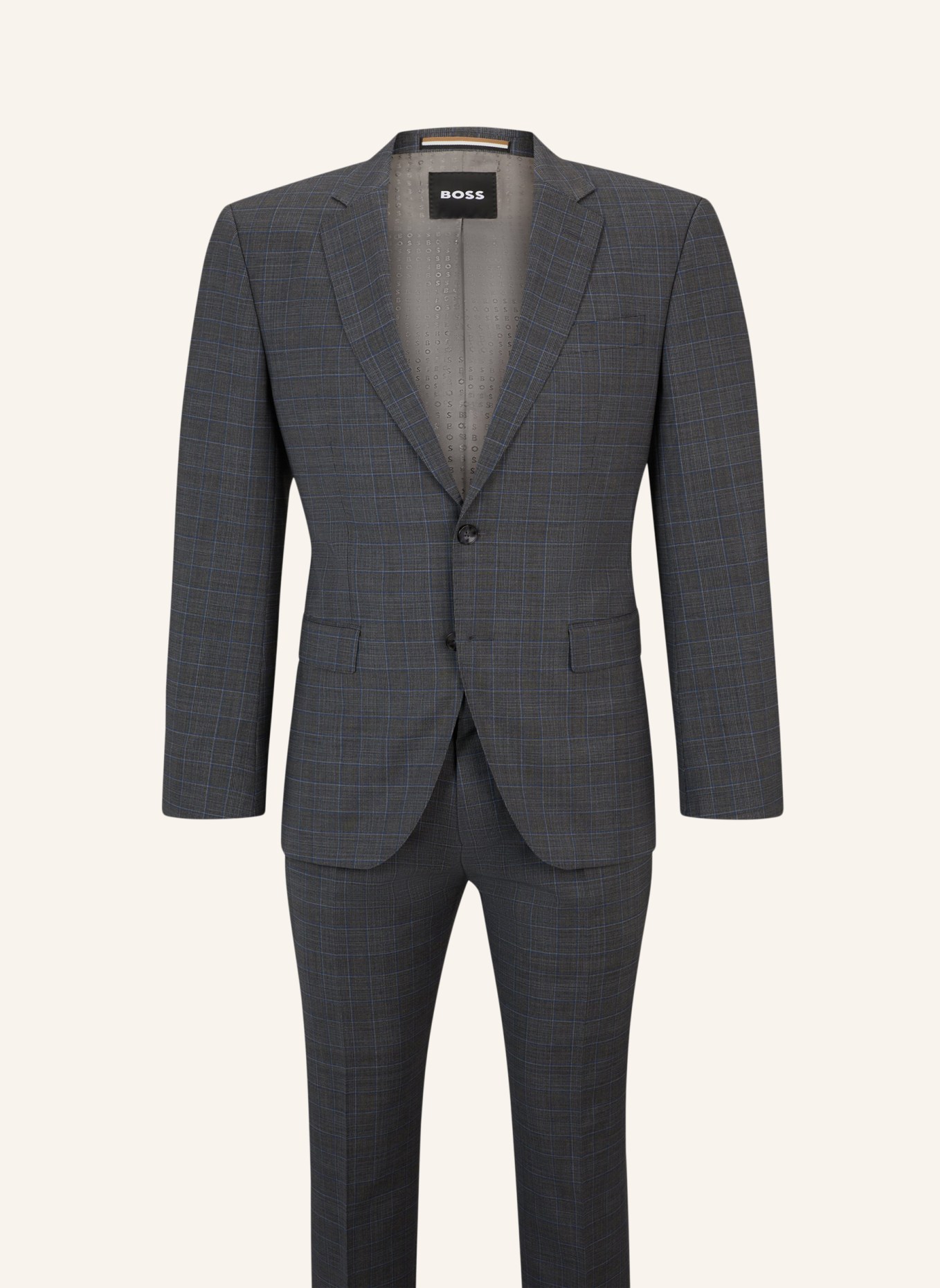 BOSS Business Anzug H-HUGE-2PCS-224 Slim Fit, Farbe: SILBER (Bild 1)