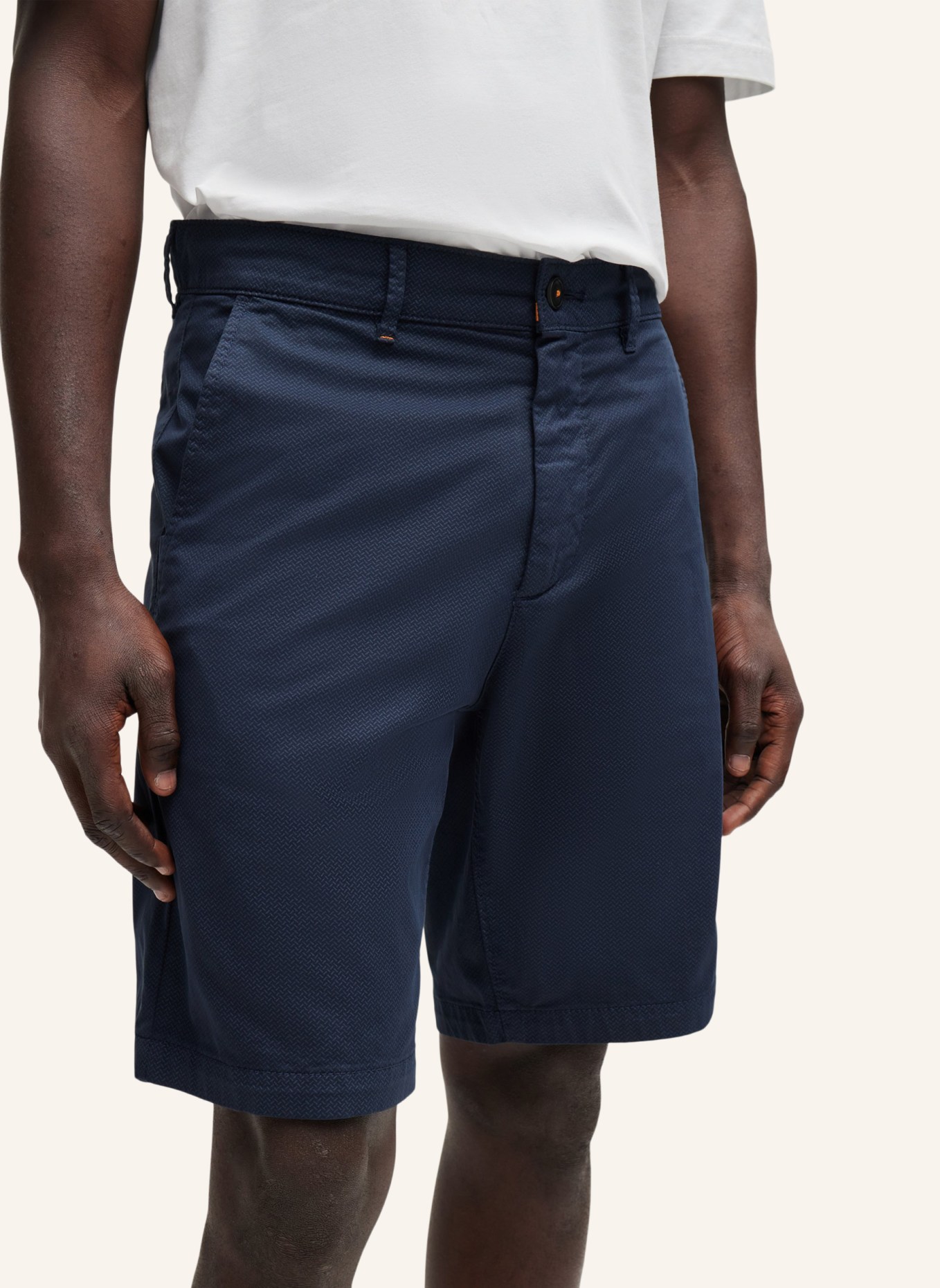 BOSS Short CHINO-SLIM-SHORTS Slim Fit, Farbe: DUNKELBLAU (Bild 4)