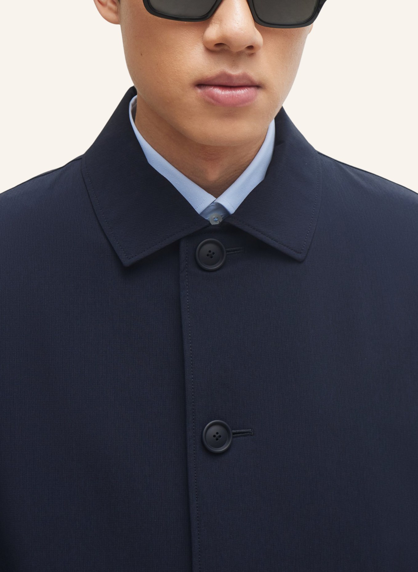 BOSS Klassischer Mantel P-JARED-PACK-WG-241F Regular Fit, Farbe: DUNKELBLAU (Bild 3)