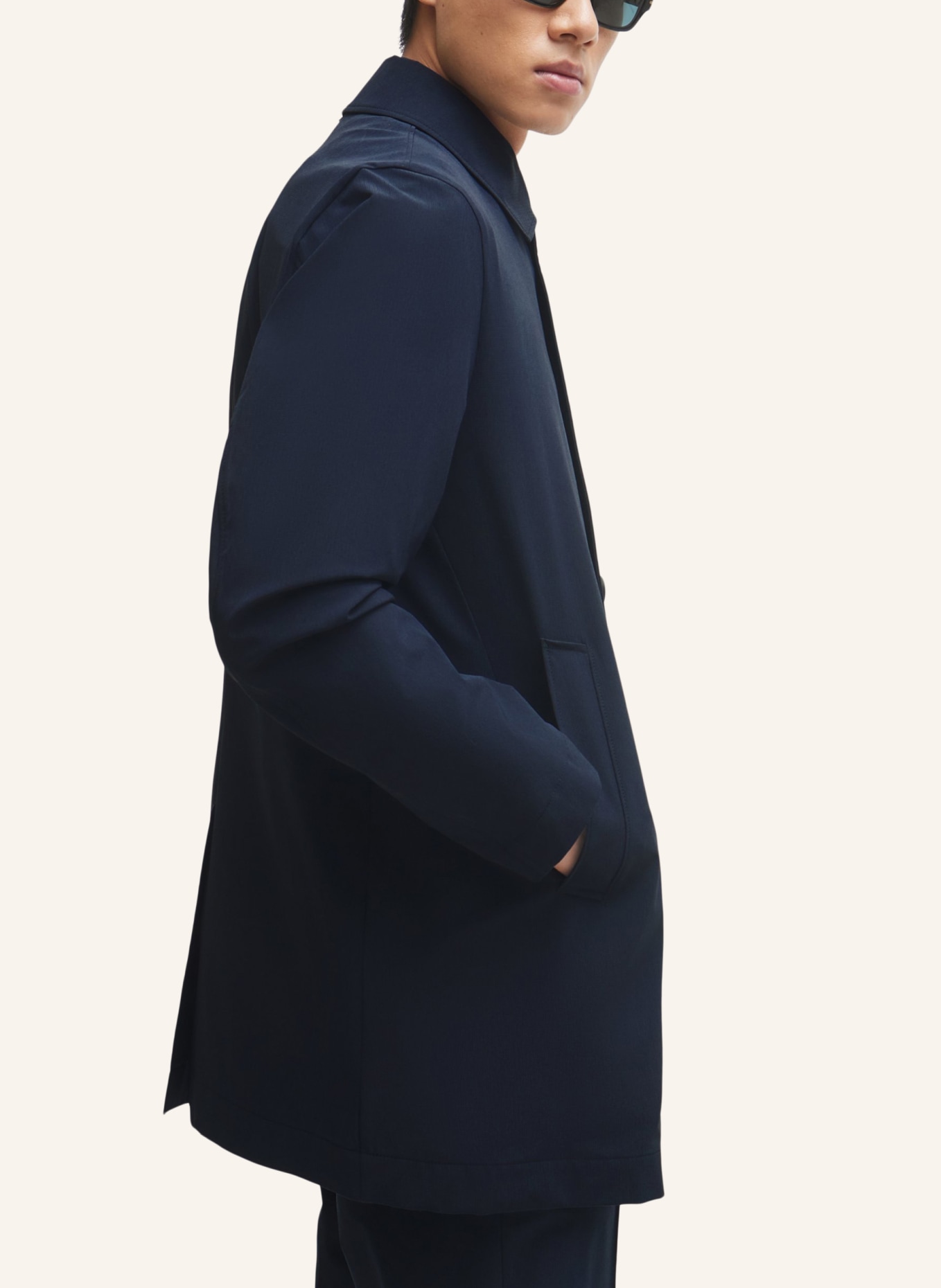 BOSS Klassischer Mantel P-JARED-PACK-WG-241F Regular Fit, Farbe: DUNKELBLAU (Bild 4)