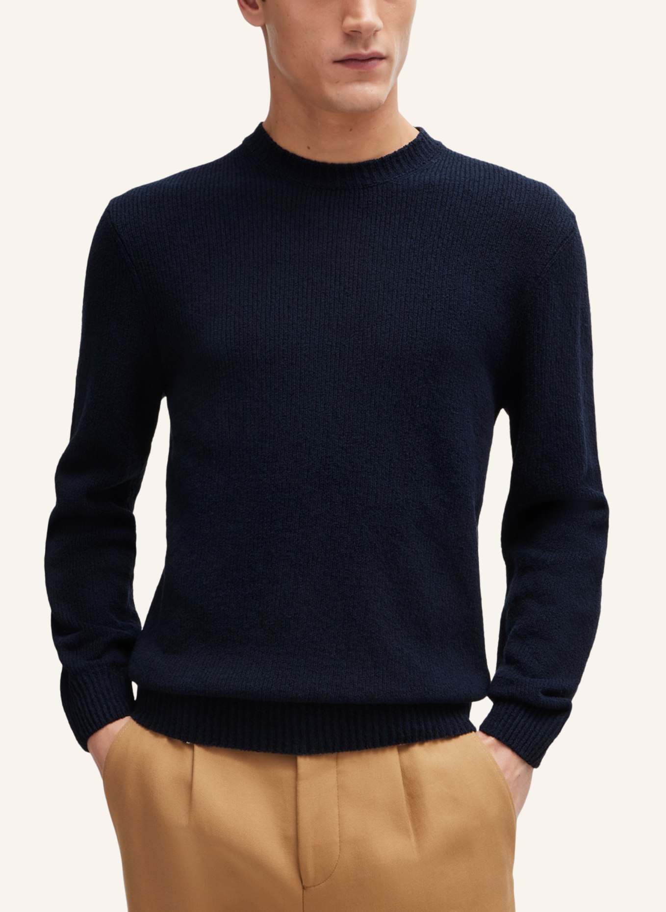 BOSS Pullover TAMIRONO Regular Fit, Farbe: DUNKELBLAU (Bild 4)