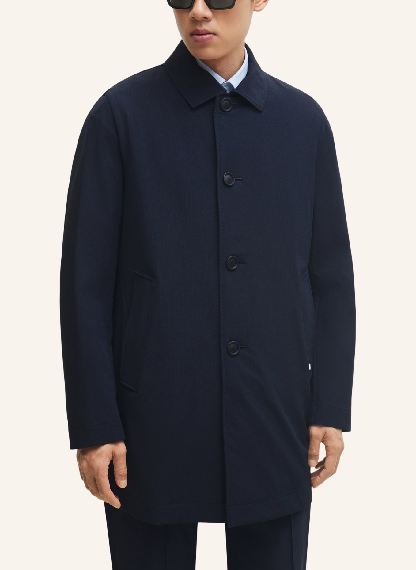 BOSS Klassischer Mantel P-JARED-PACK-WG-241F Regular Fit, Farbe: DUNKELBLAU (Bild 6)