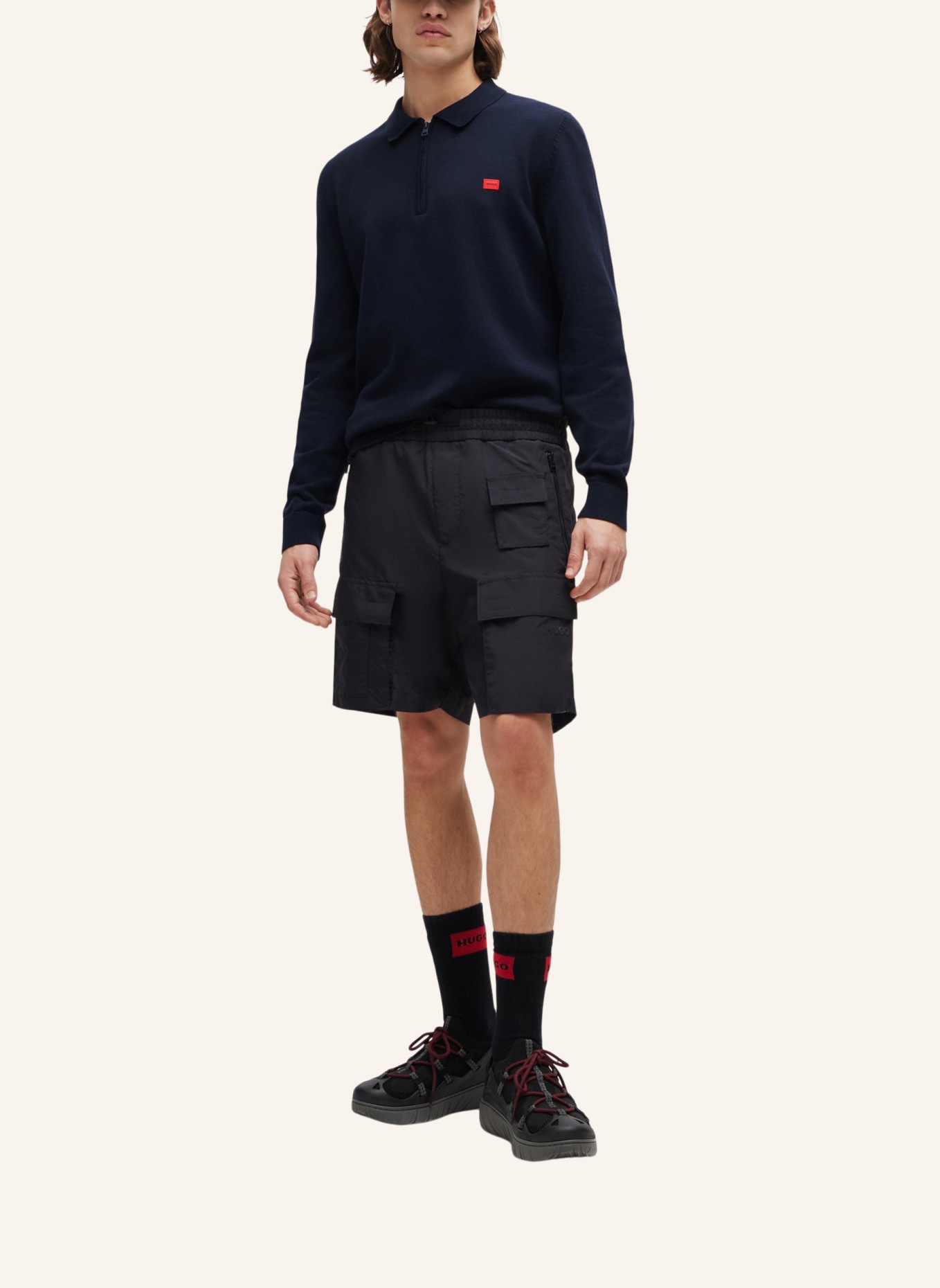 HUGO Pullover SAN PEER-C Regular Fit, Farbe: DUNKELBLAU (Bild 5)