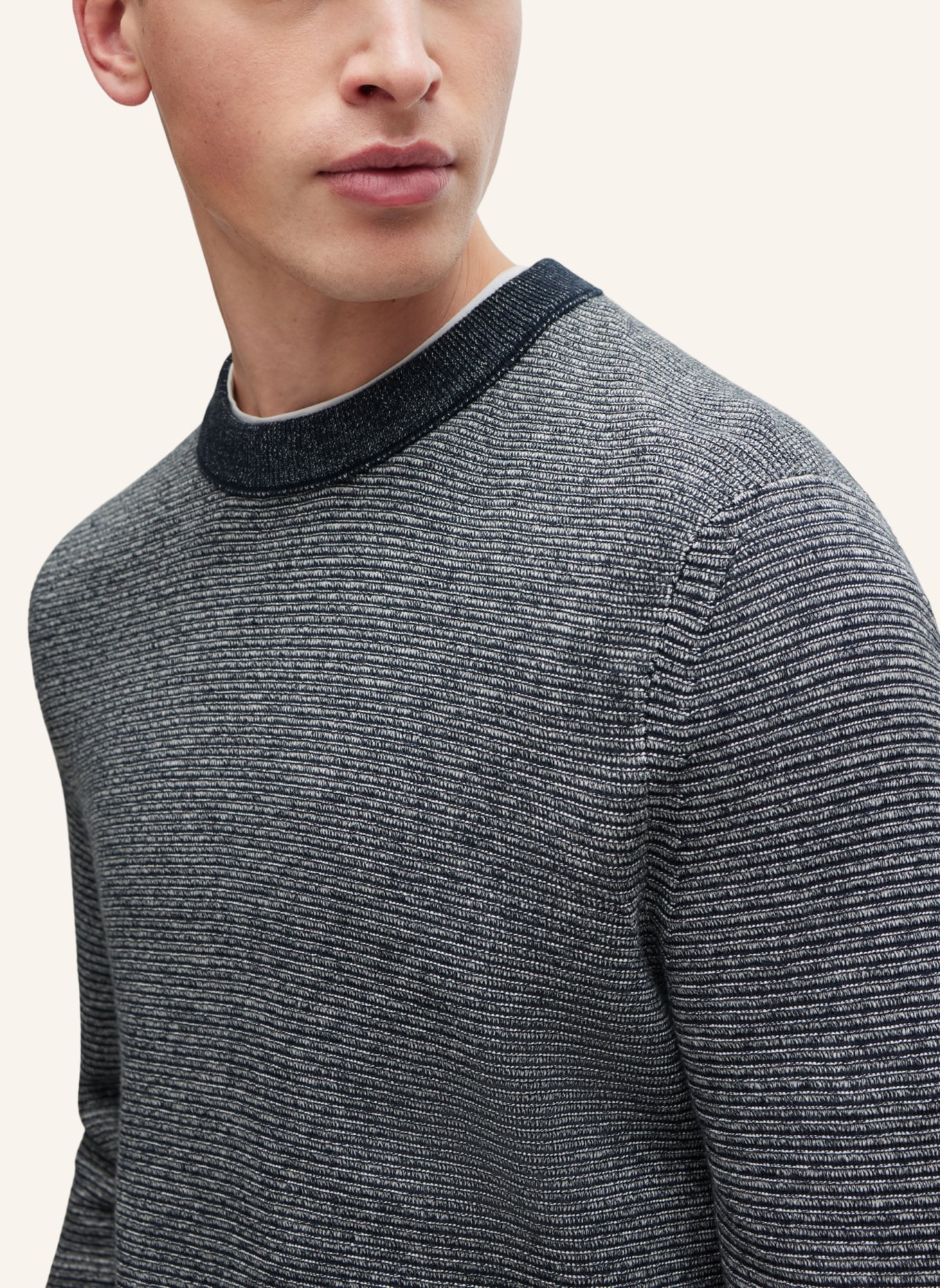 BOSS Pullover ASPOK Regular Fit, Farbe: DUNKELBLAU (Bild 3)