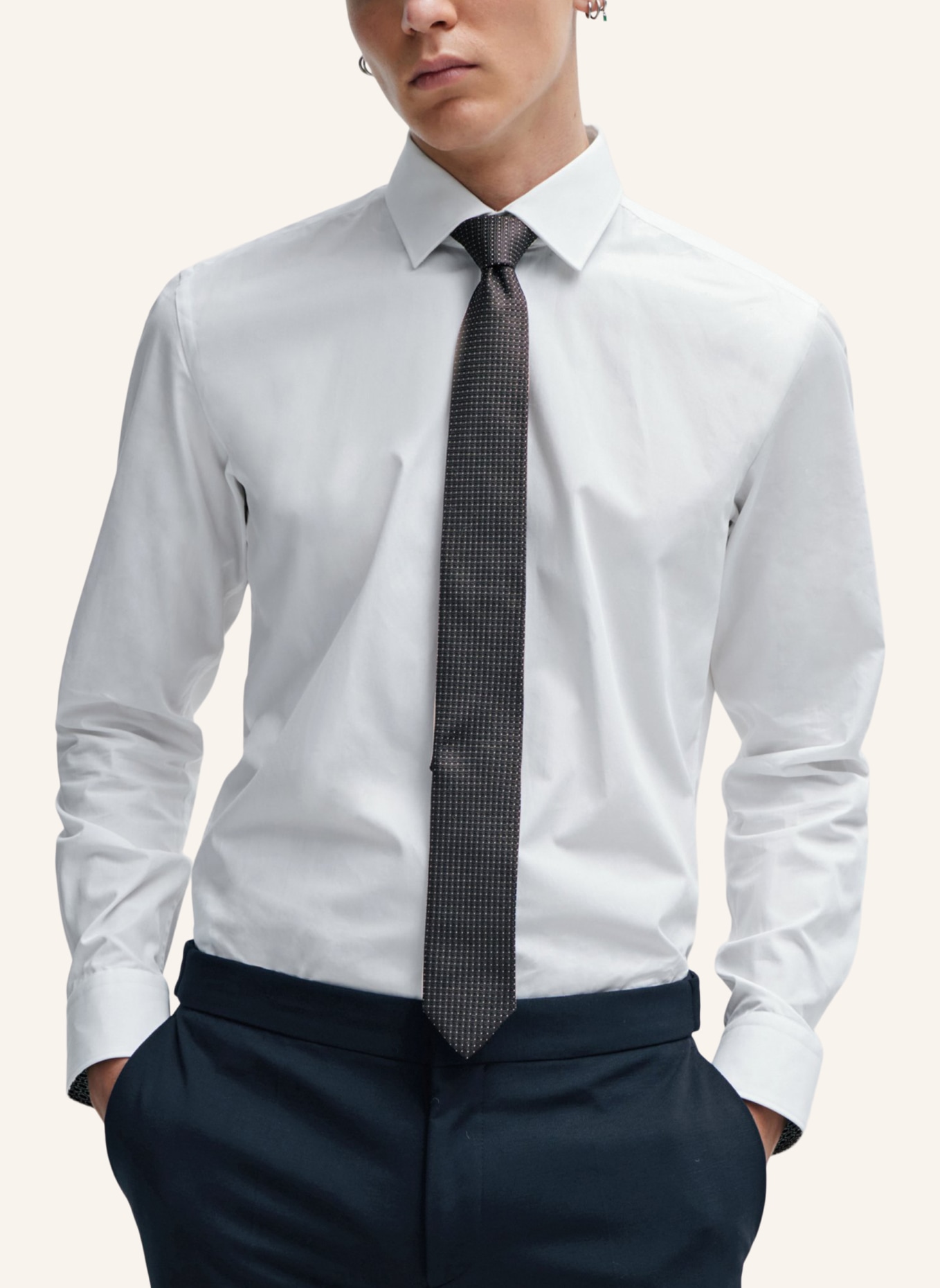 HUGO Krawatte TIE CM 6, Farbe: SCHWARZ (Bild 4)