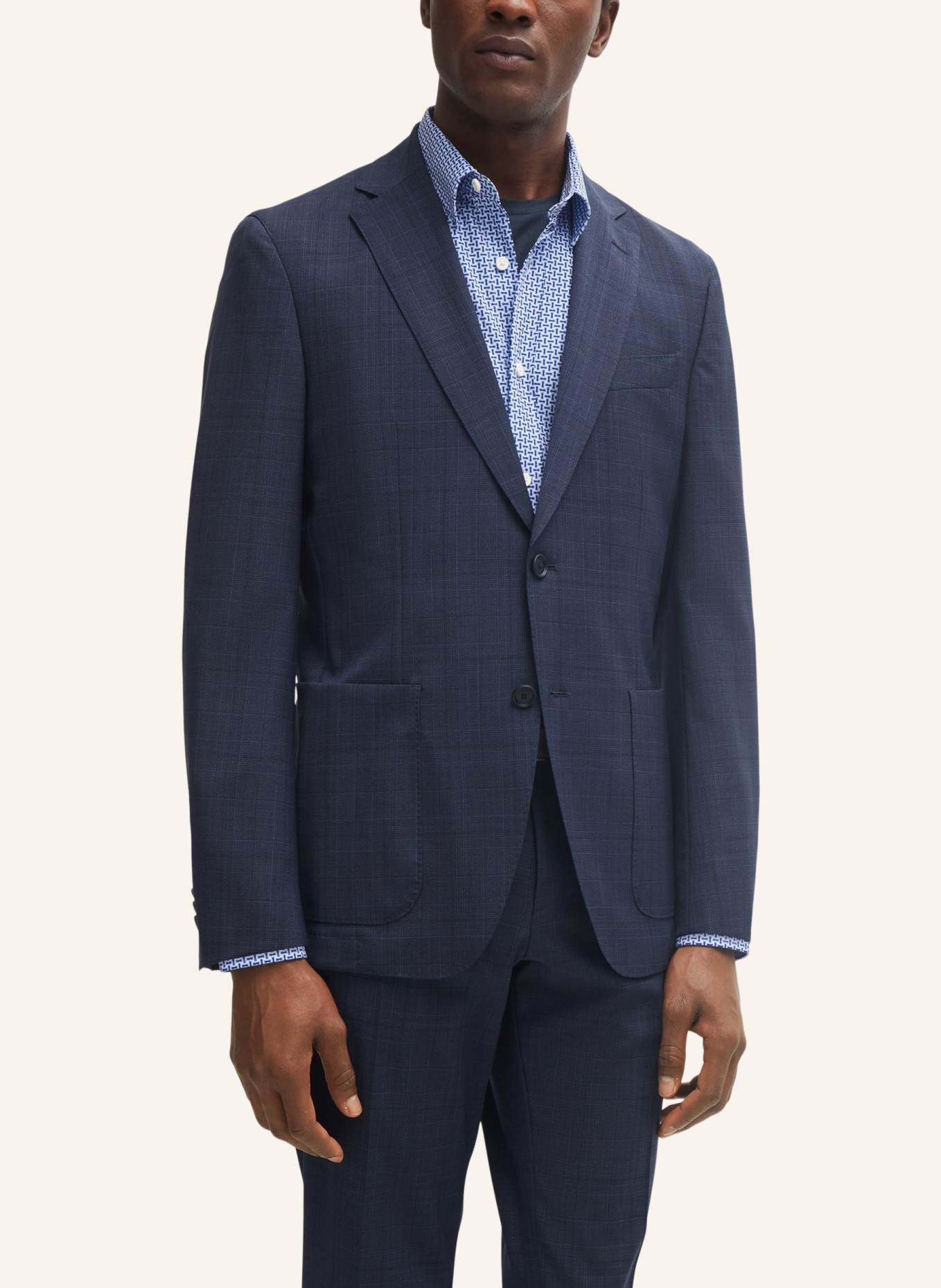 BOSS Business Anzug P-HUGE-2PCS-241 Slim Fit, Farbe: DUNKELBLAU (Bild 8)
