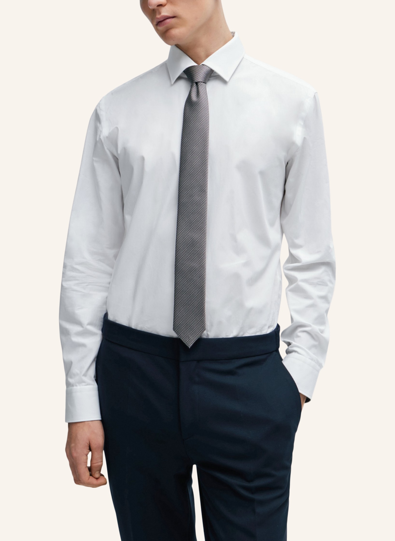 HUGO Krawatte TIE CM 6, Farbe: GRAU (Bild 4)