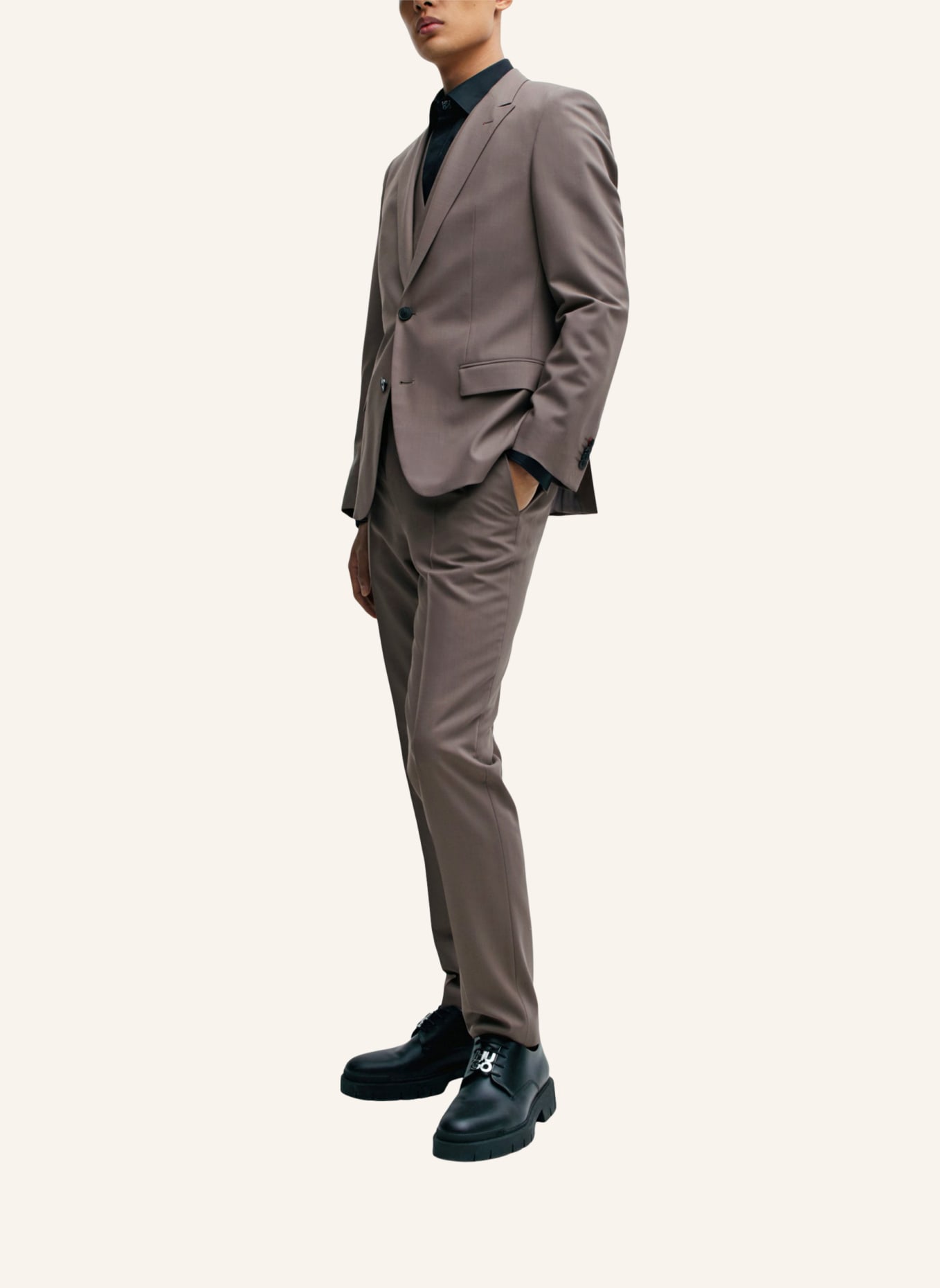 HUGO Business Anzug HENRY/GETLIN234V1X Slim Fit, Farbe: BEIGE (Bild 5)