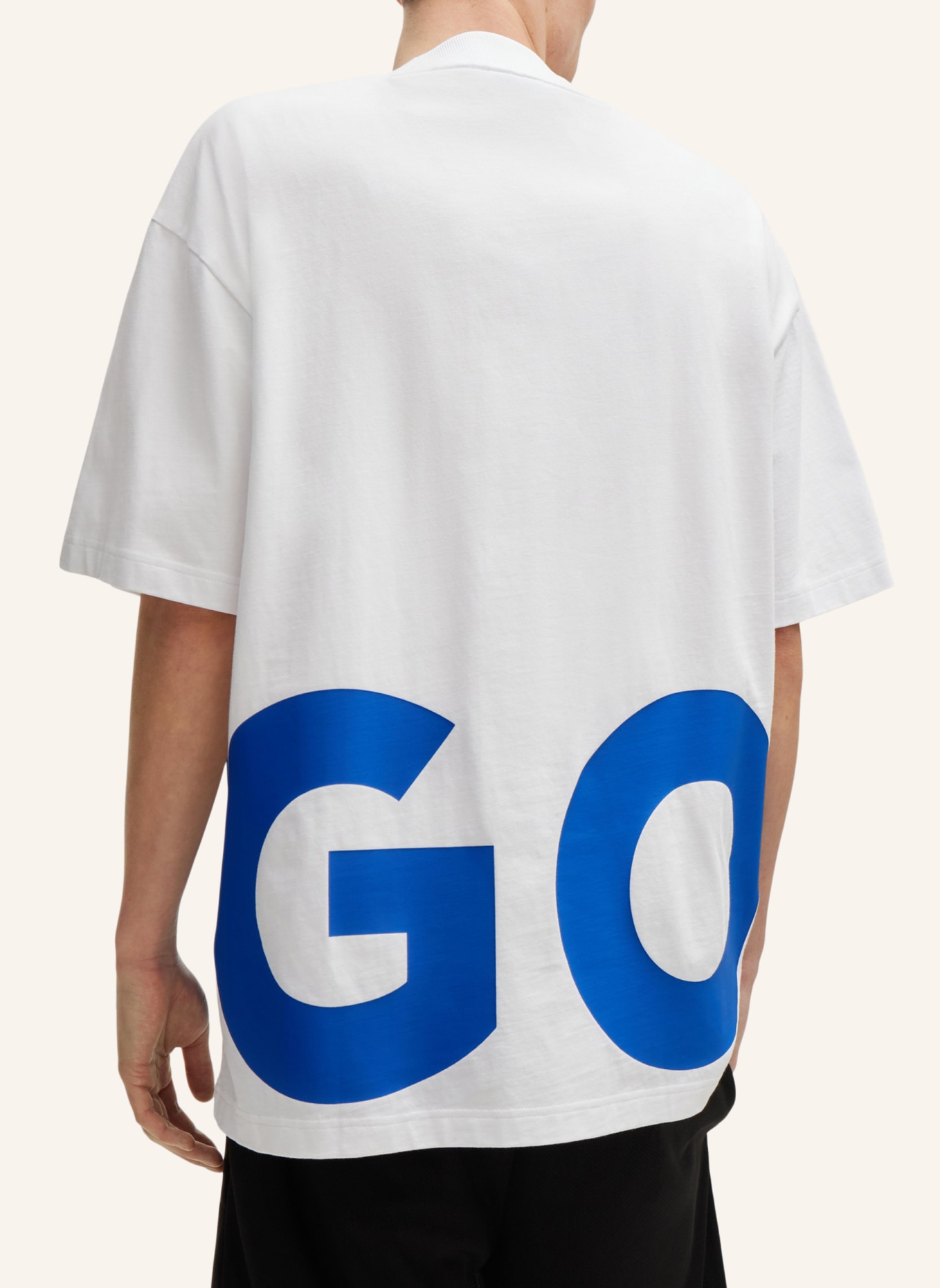 HUGO T-Shirt NANNAVARO Oversize Fit, Farbe: WEISS (Bild 2)