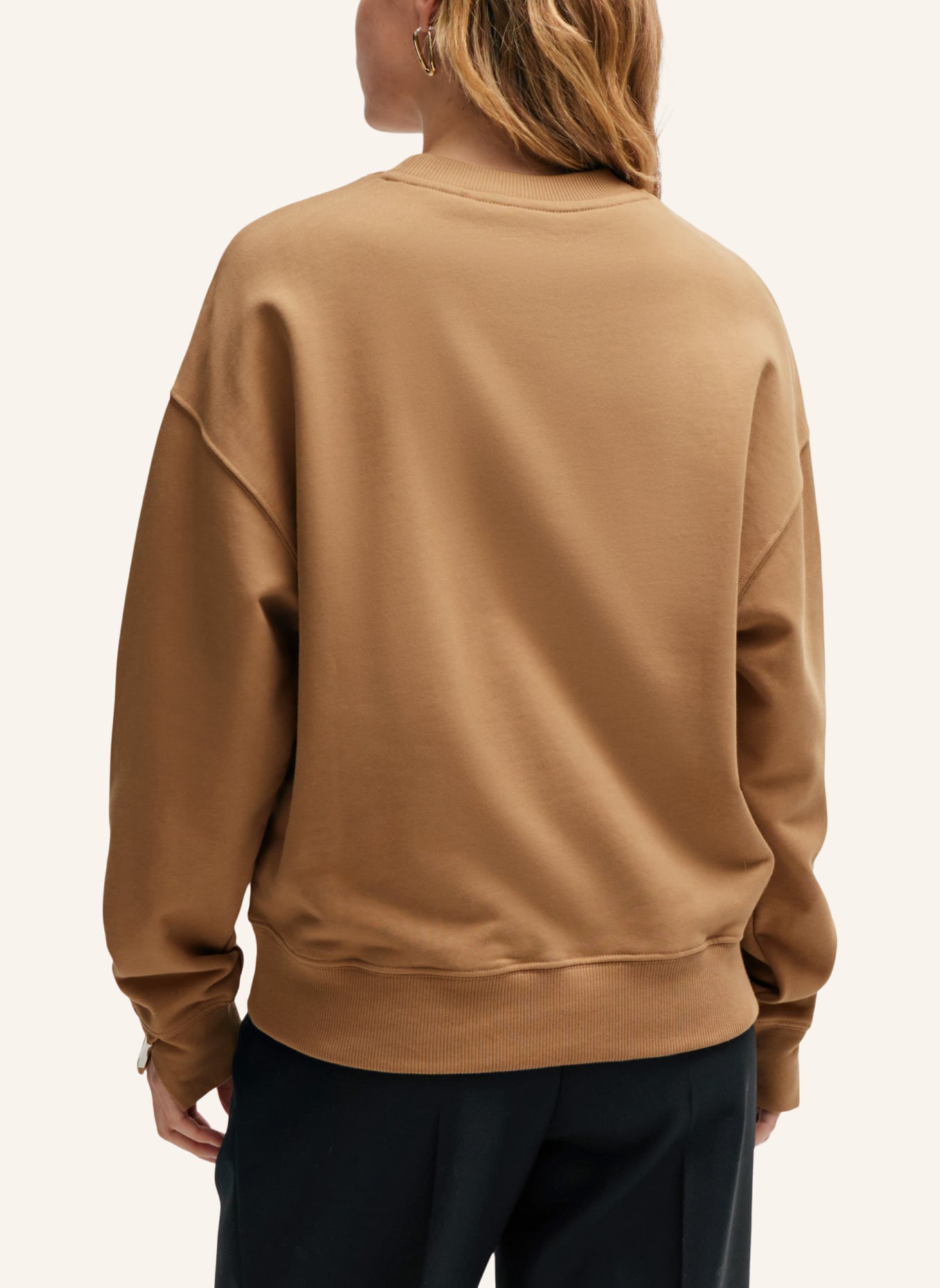 BOSS Sweatshirt ECONA Relaxed Fit, Farbe: BEIGE (Bild 2)