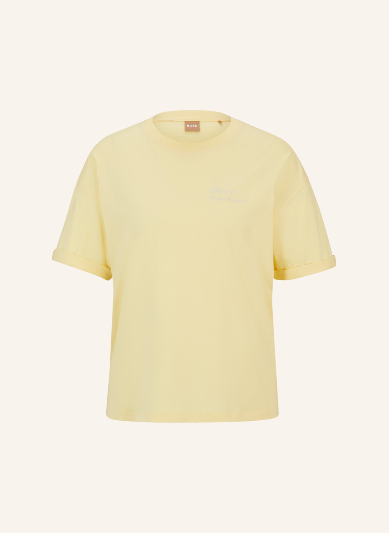 BOSS T-Shirt C_EVI Regular Fit, Farbe: HELLGELB (Bild 1)
