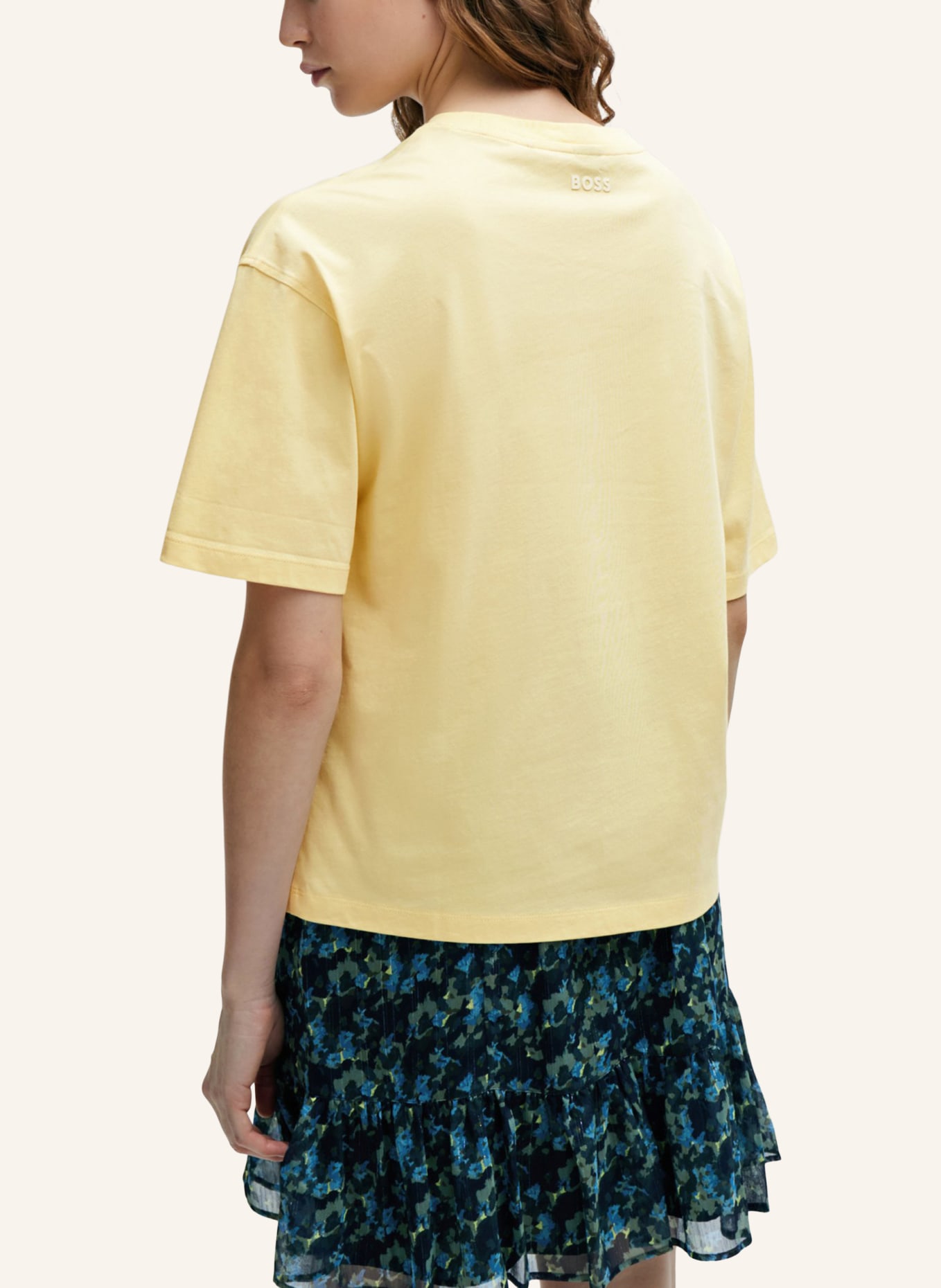 BOSS T-Shirt C_EVI Regular Fit, Farbe: HELLGELB (Bild 2)