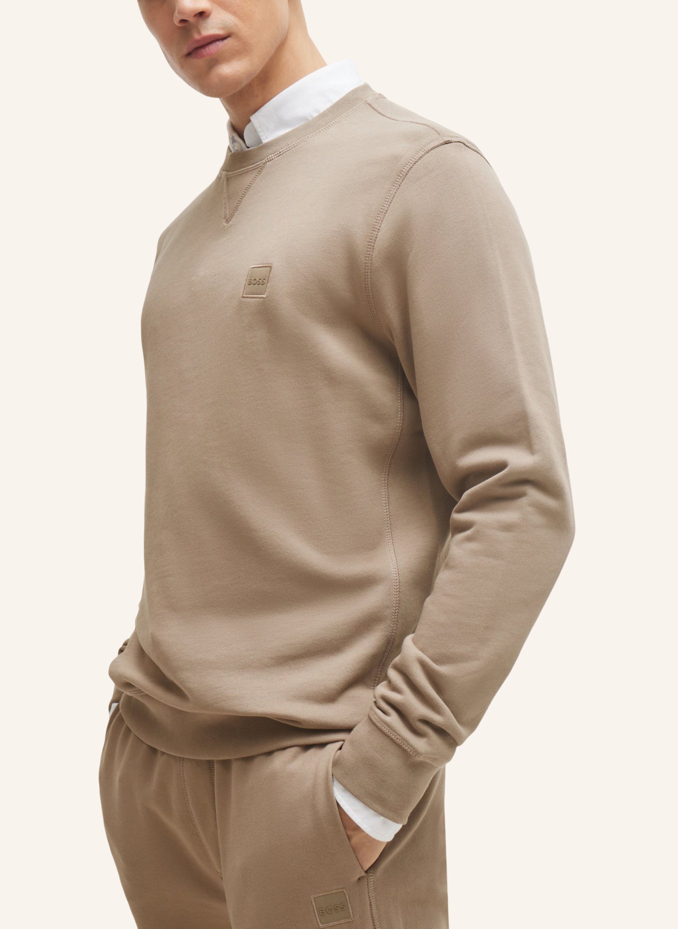 BOSS Sweatshirt WESTART Relaxed Fit, Farbe: BRAUN (Bild 3)