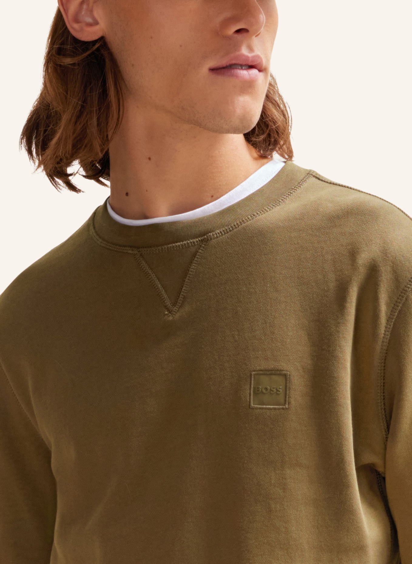 BOSS Sweatshirt WESTART Relaxed Fit, Farbe: BRAUN (Bild 3)