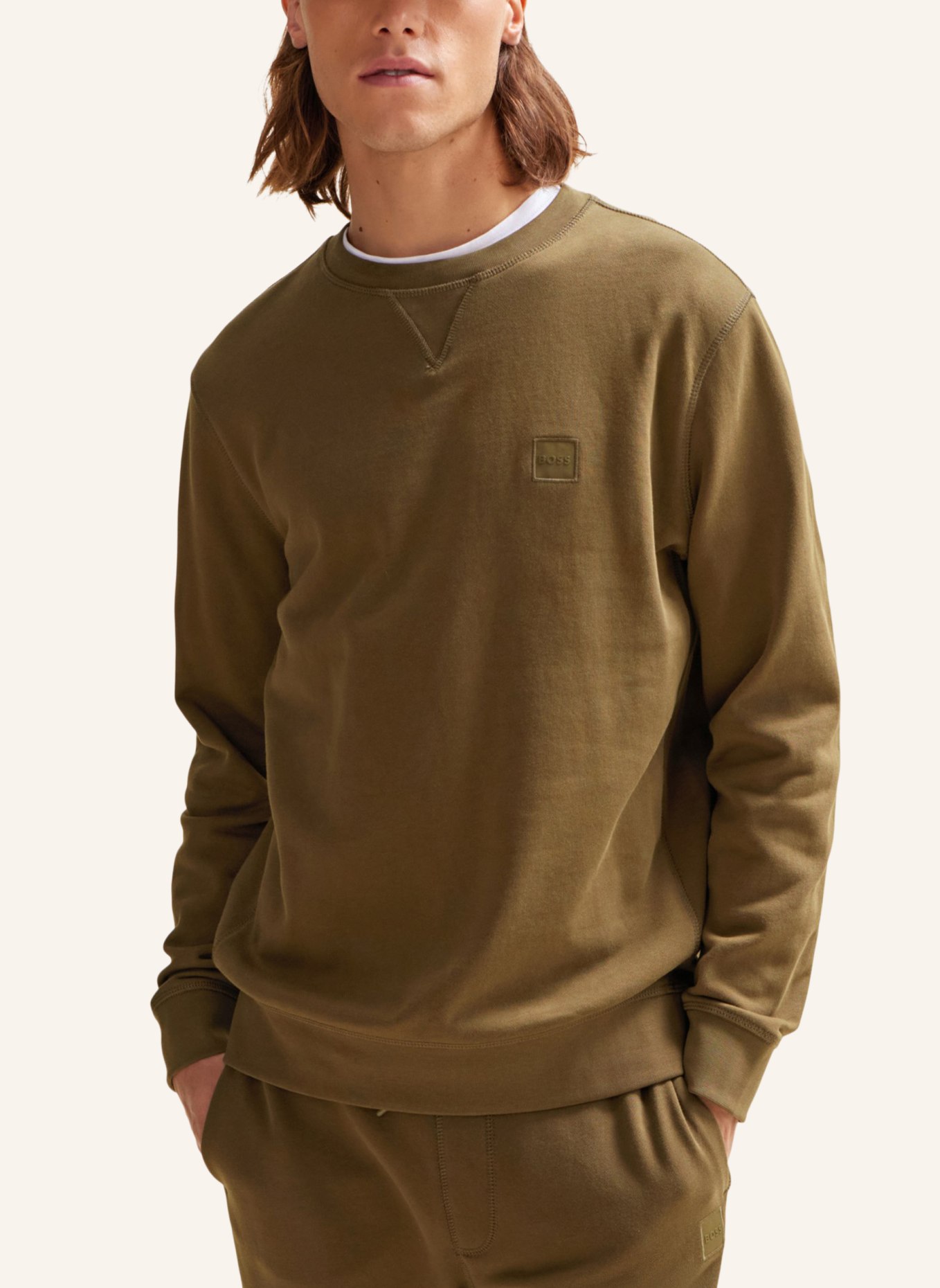 BOSS Sweatshirt WESTART Relaxed Fit, Farbe: BRAUN (Bild 4)