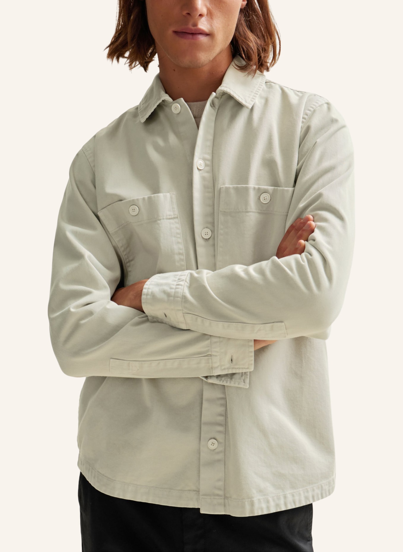 BOSS Casual Hemd LOCKY_1 Oversize Fit, Farbe: BEIGE (Bild 3)