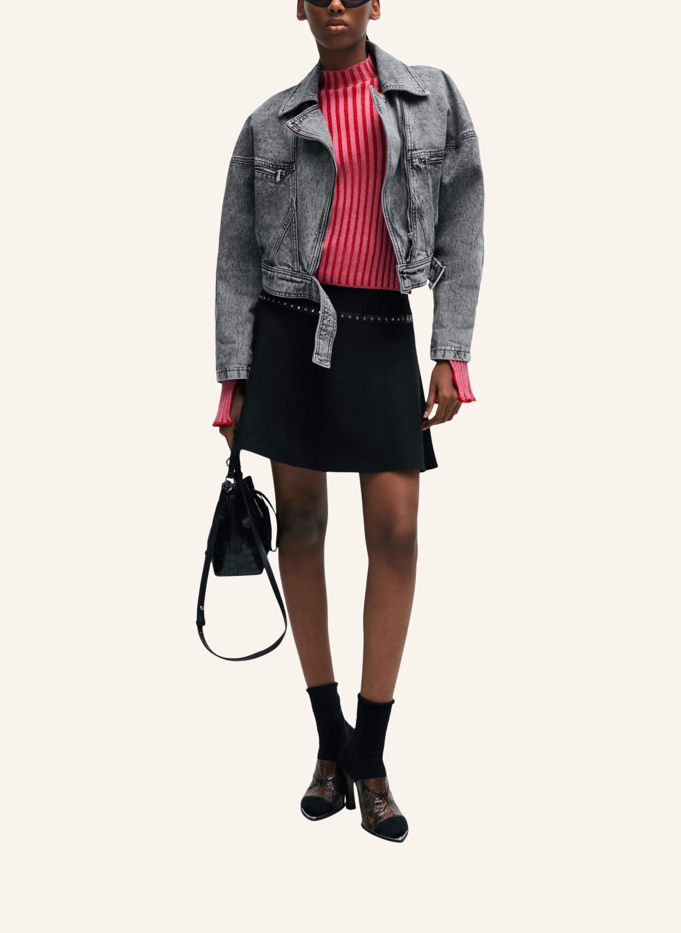 HUGO Pullover SOVERIE Slim Fit, Farbe: ROSA (Bild 5)
